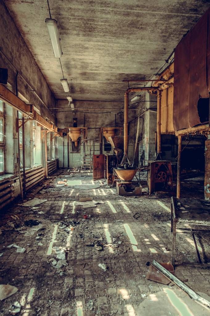 Ødelagt fabrik