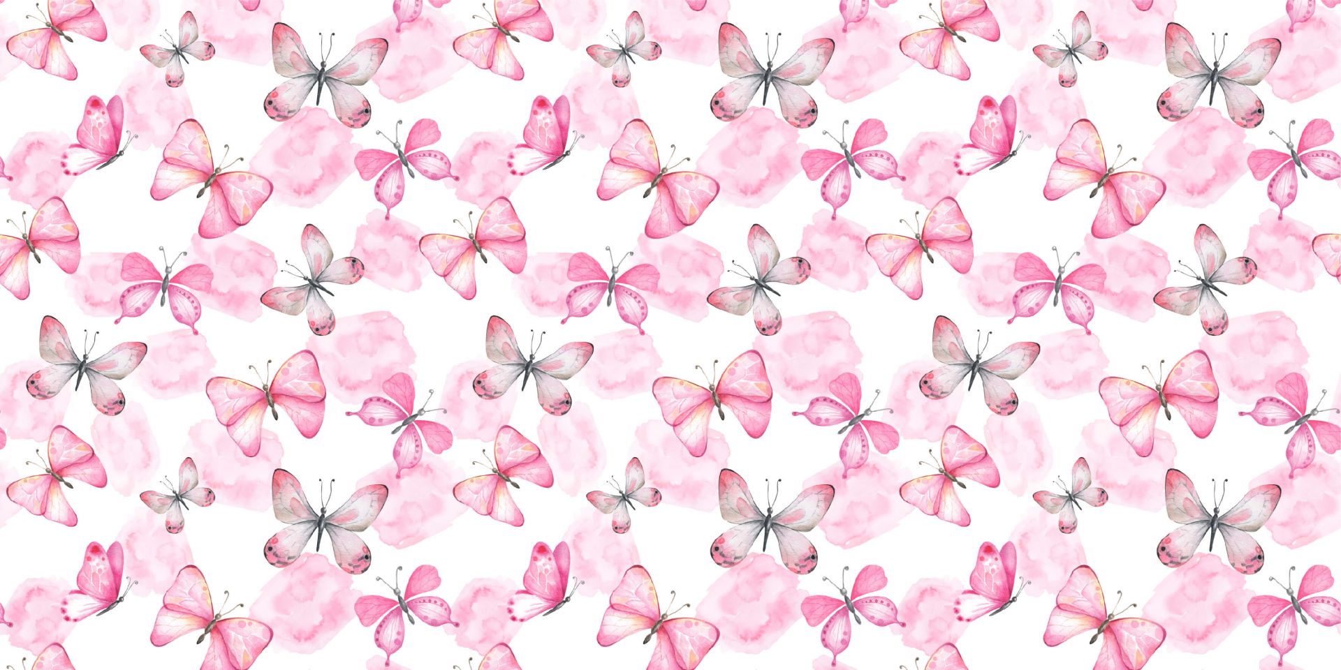 Akvarell sommerfugler