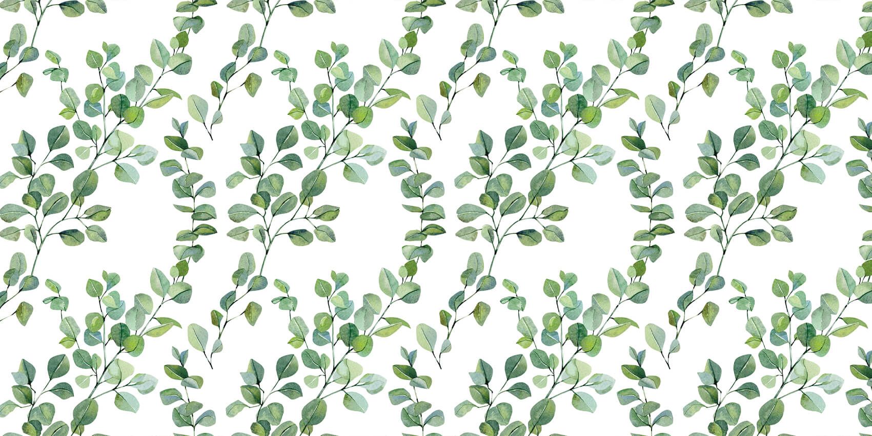 Akvarell blad och grenar