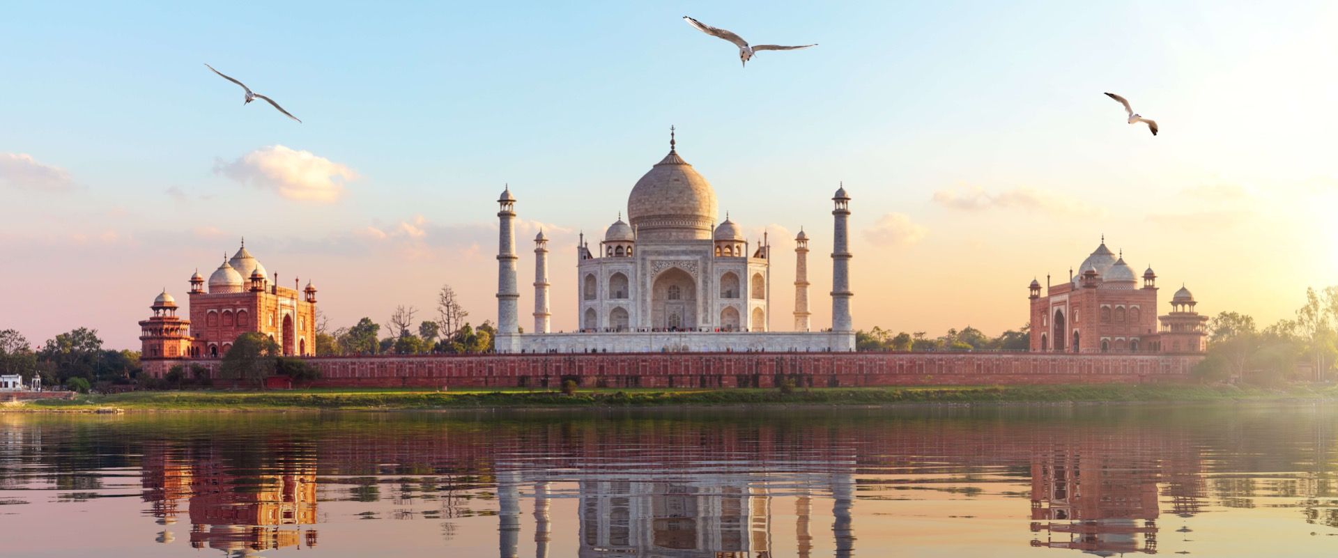 Taj Mahal om morgenen