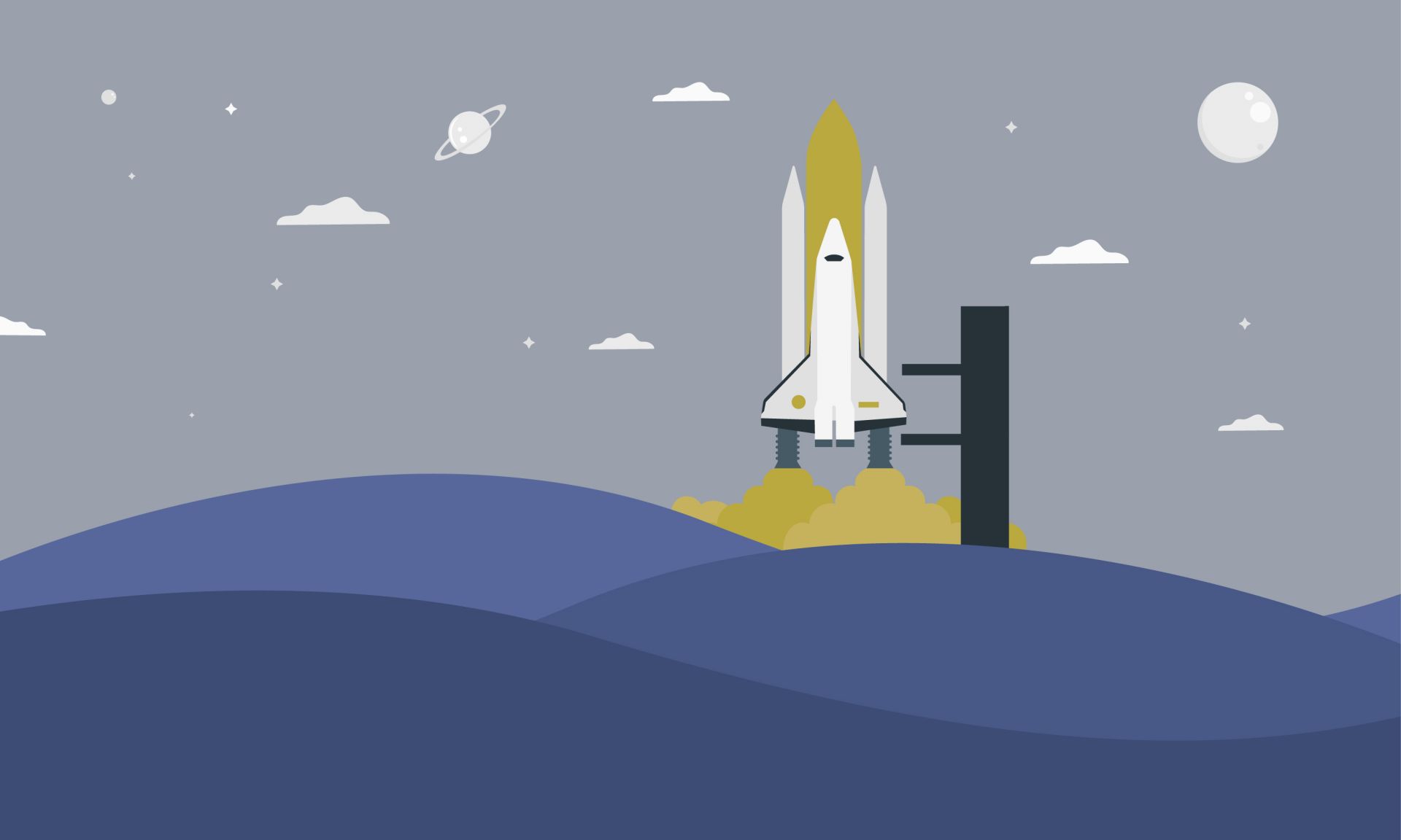 Rakettering mellem bakkerne