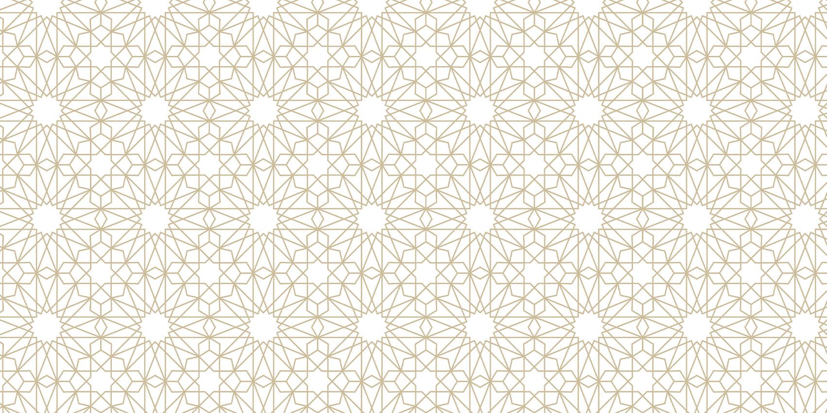 Geometriske blomster, hvide