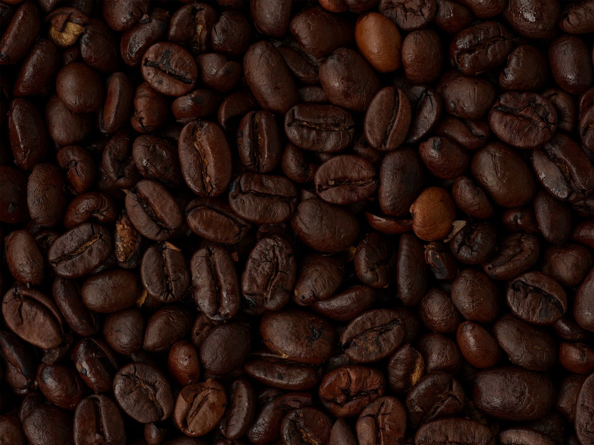 Kaffebønner tæt på
