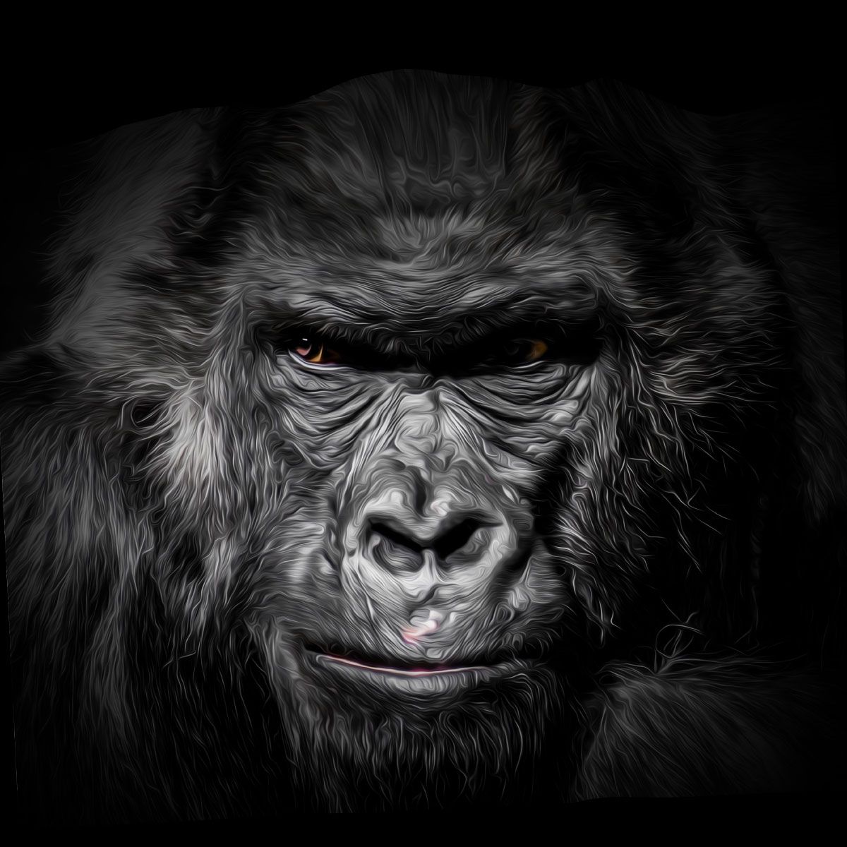 Ritad gorilla