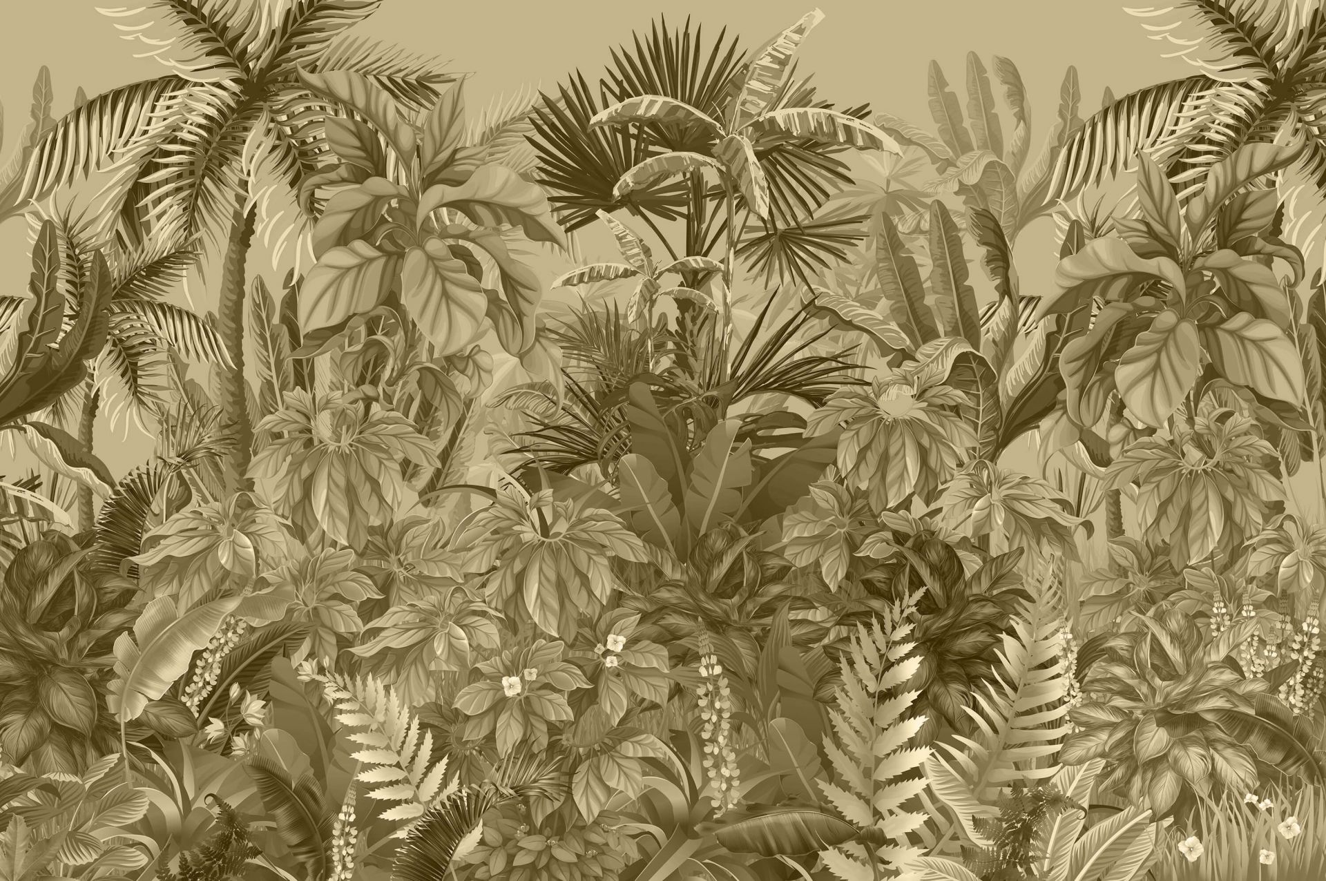 Sepia tropisk jungle