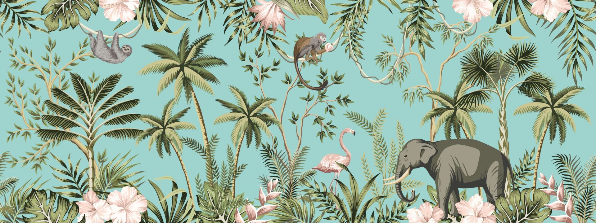 Elefant, flamingo och vänner