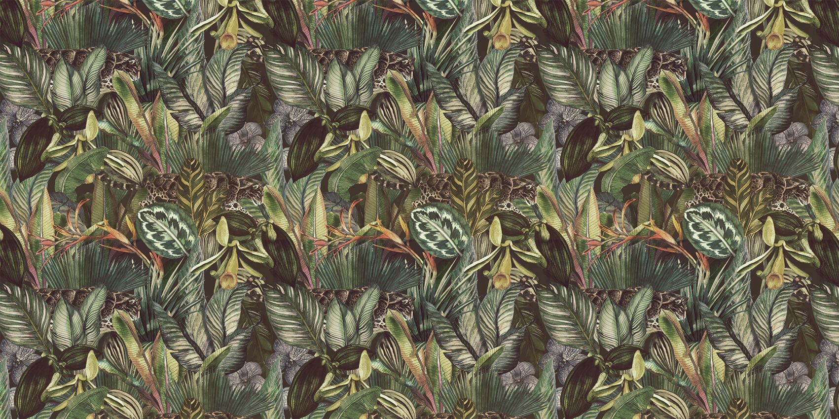 Leopard blant bladene