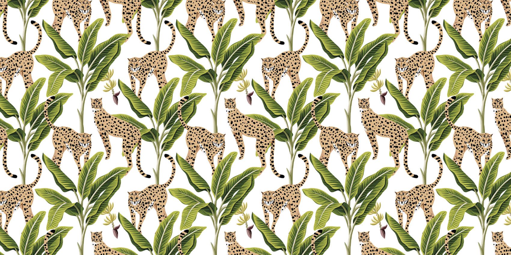 Gepard blant trærne