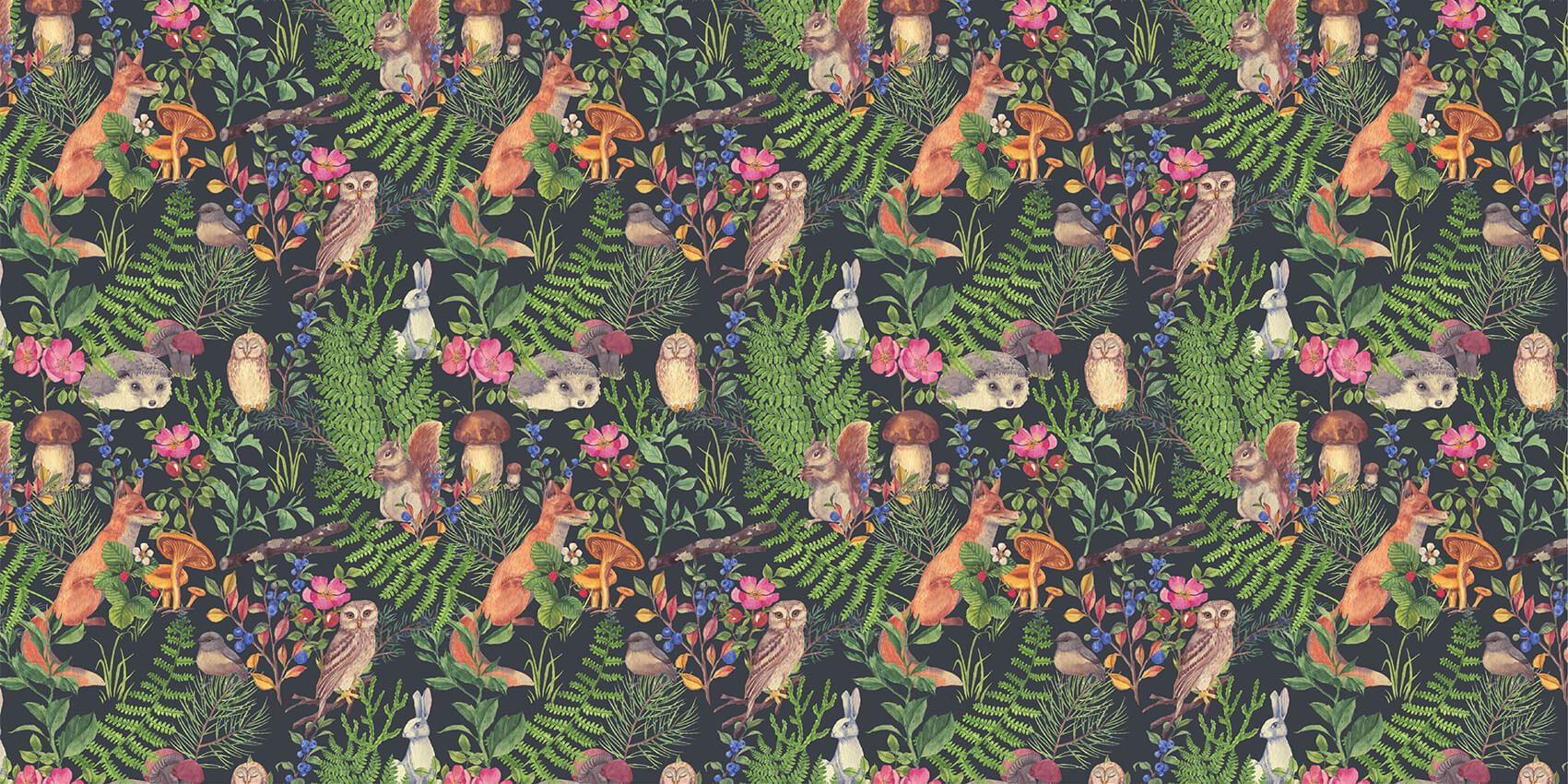 Mörkt skogsmönster