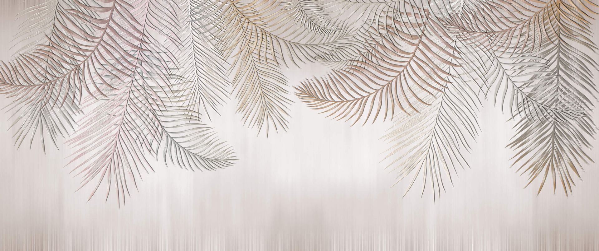 Beige fargede palmeblader