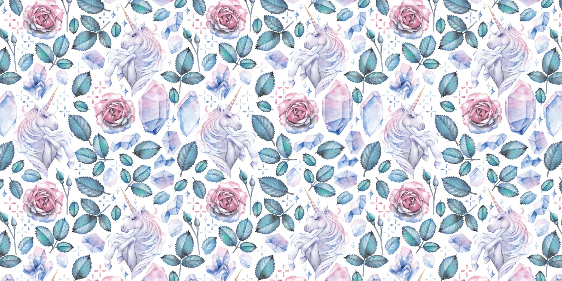 akvarell enhjørning