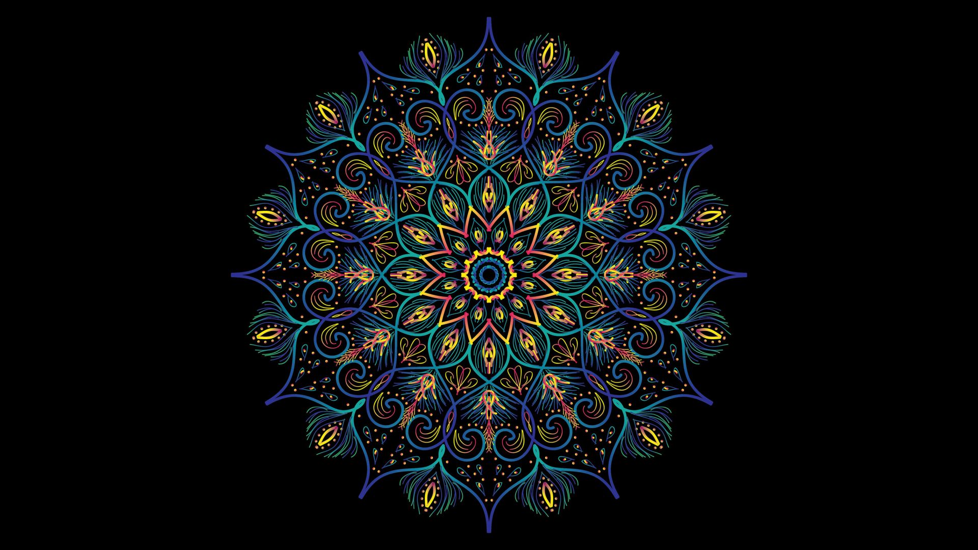Fargerik mandala