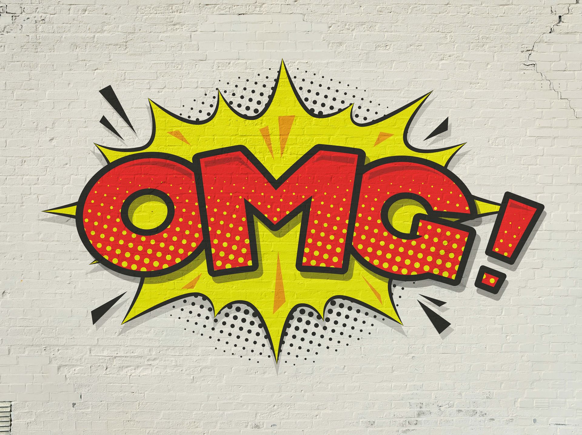 Farget graffiti på vegg