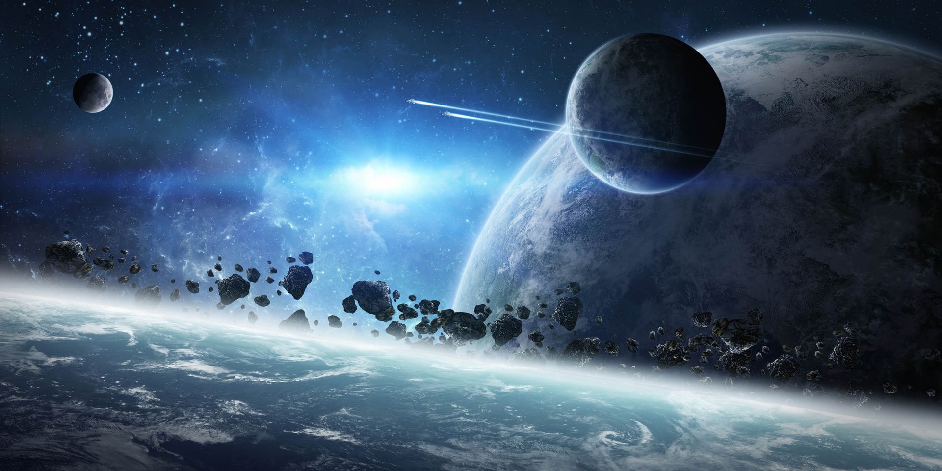 Soloppgang i verdensrommet