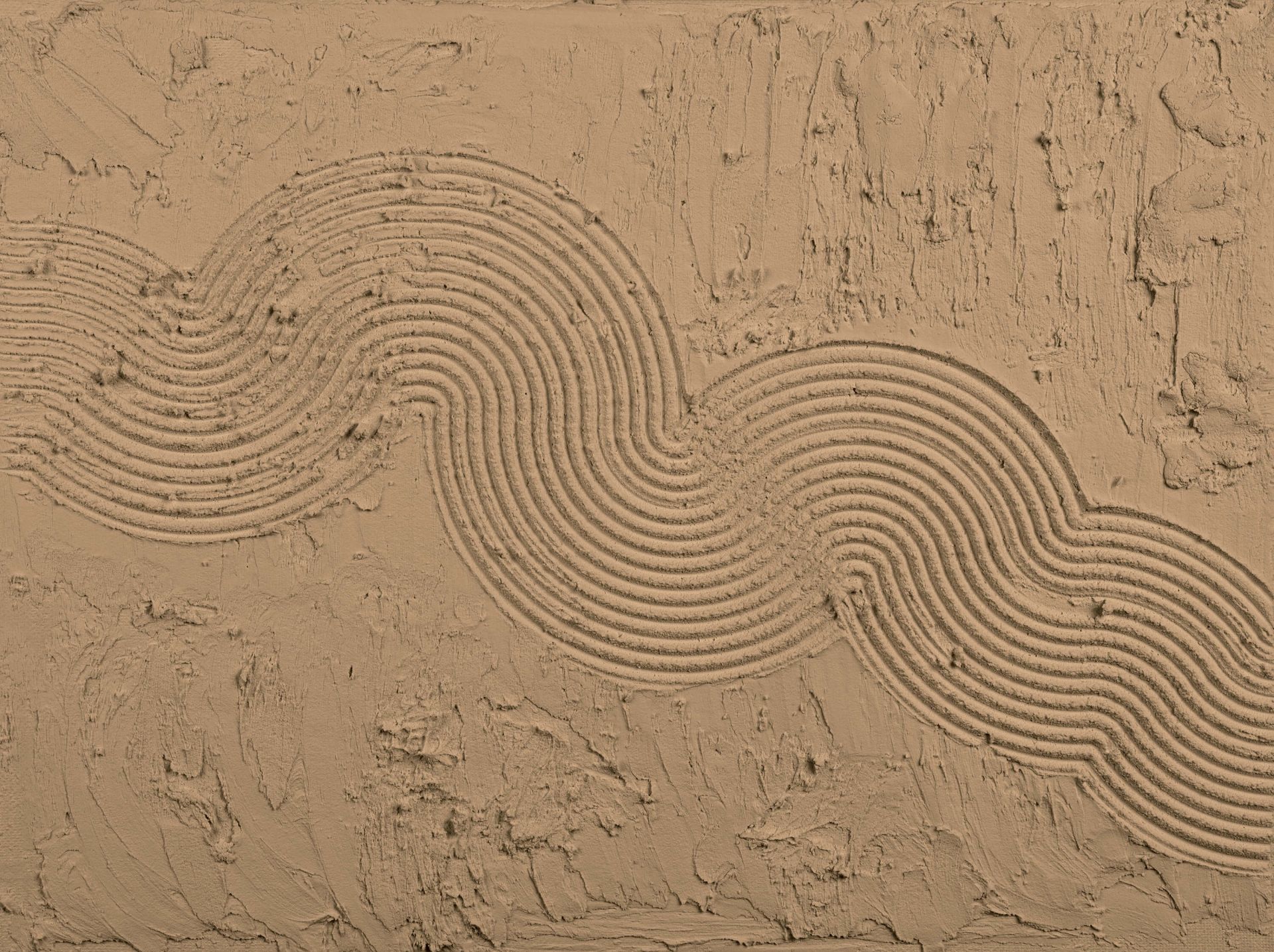 Zen Garden med struktur i brunt