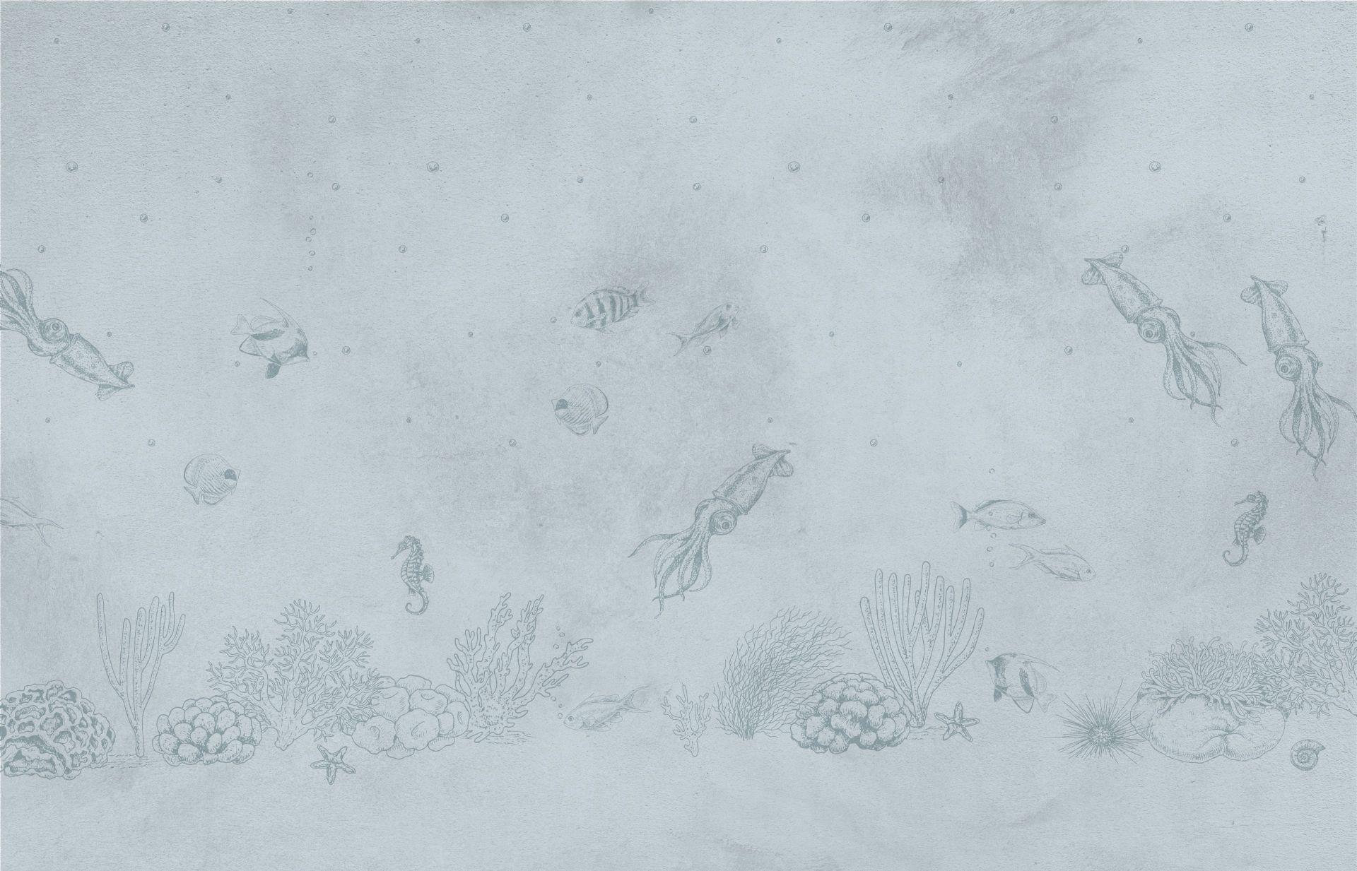 Blæksprutter havblå