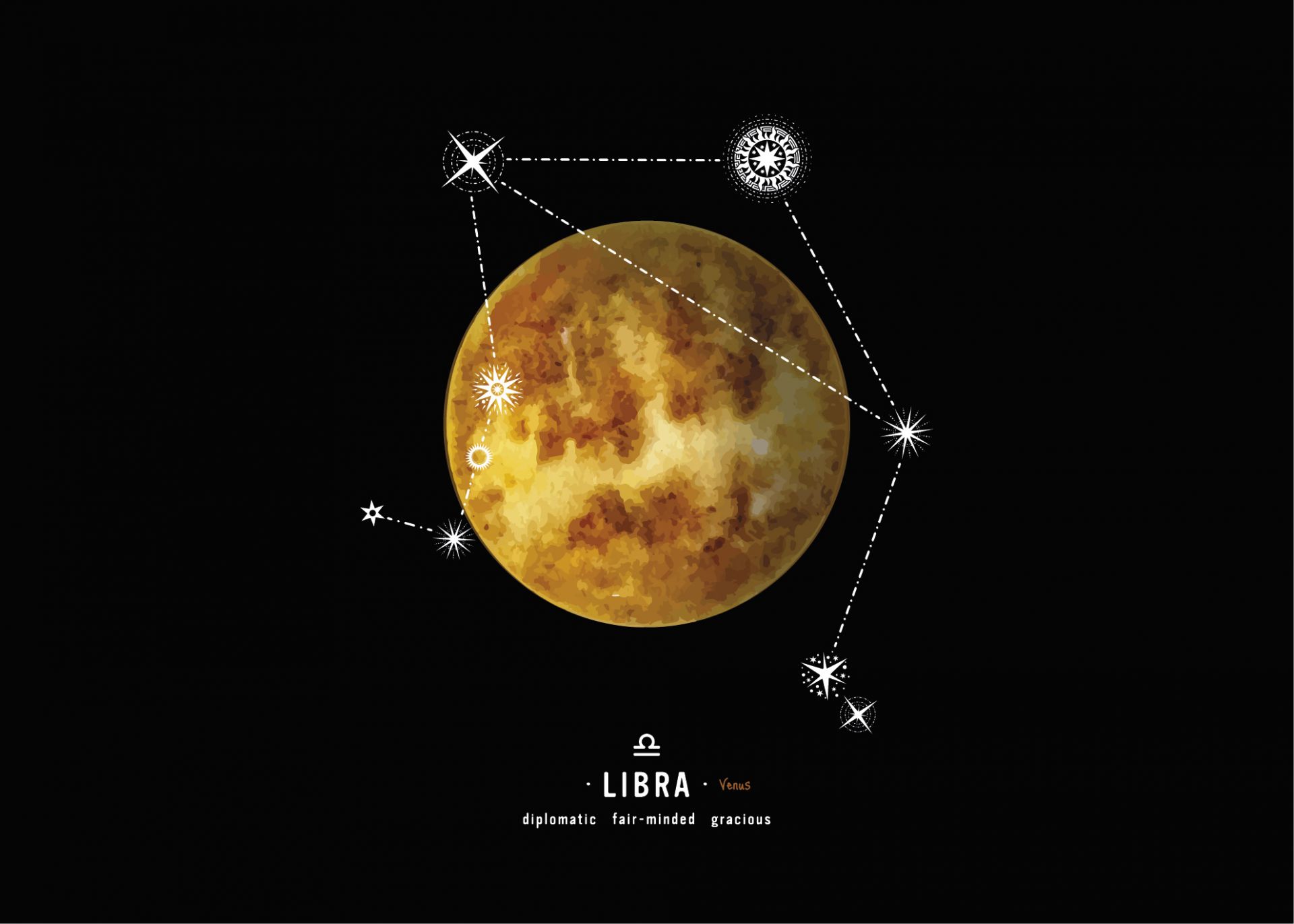 Konstellationsplaneten Libra