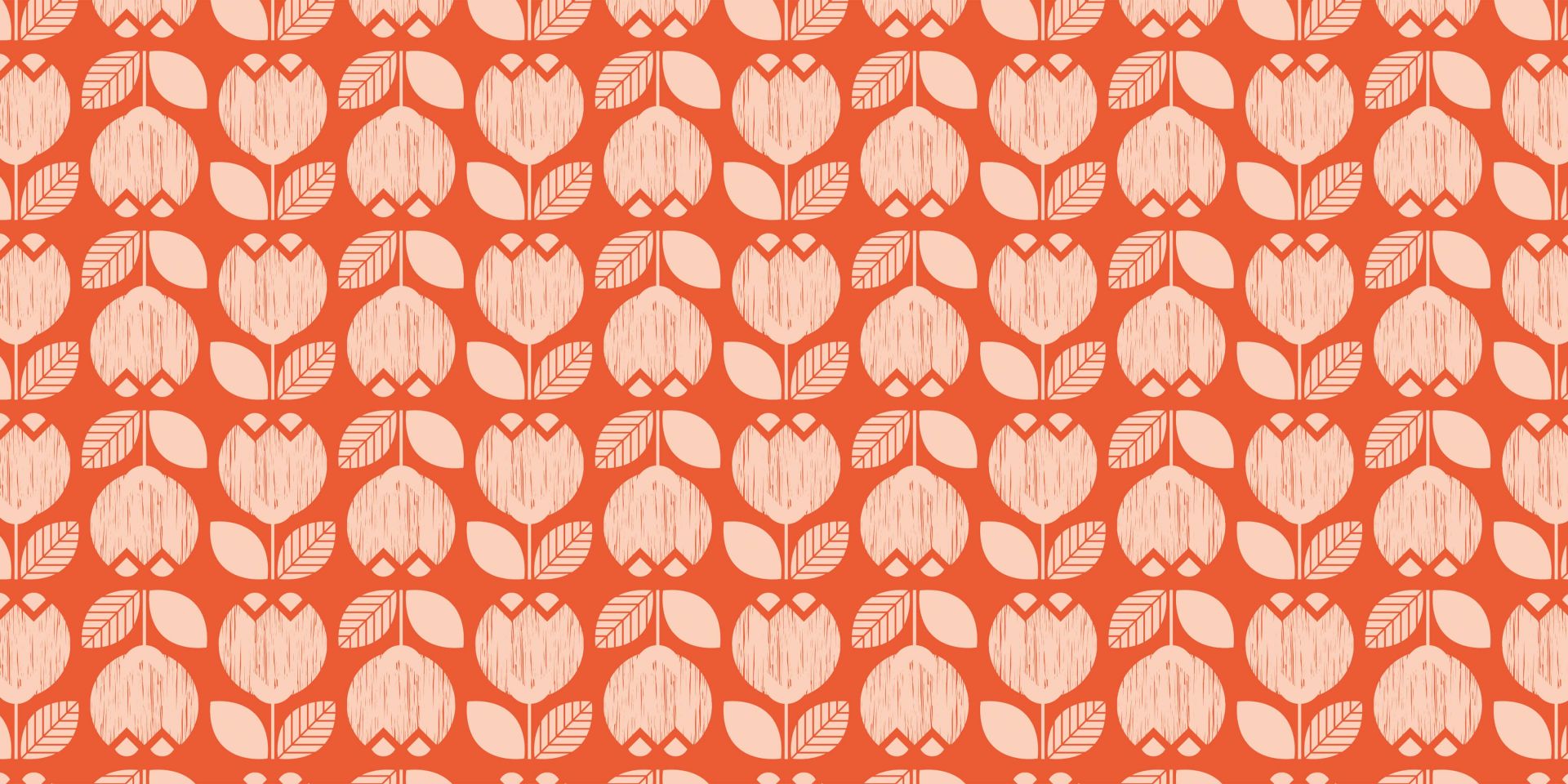 Retro blomster mønster