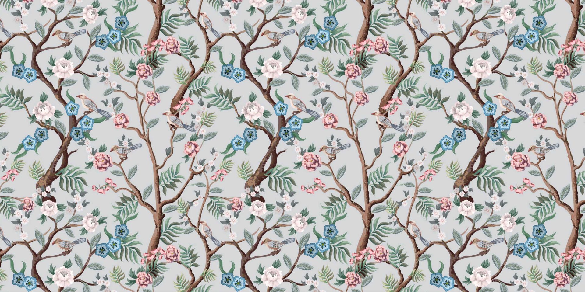 Blomstermønster, pastel