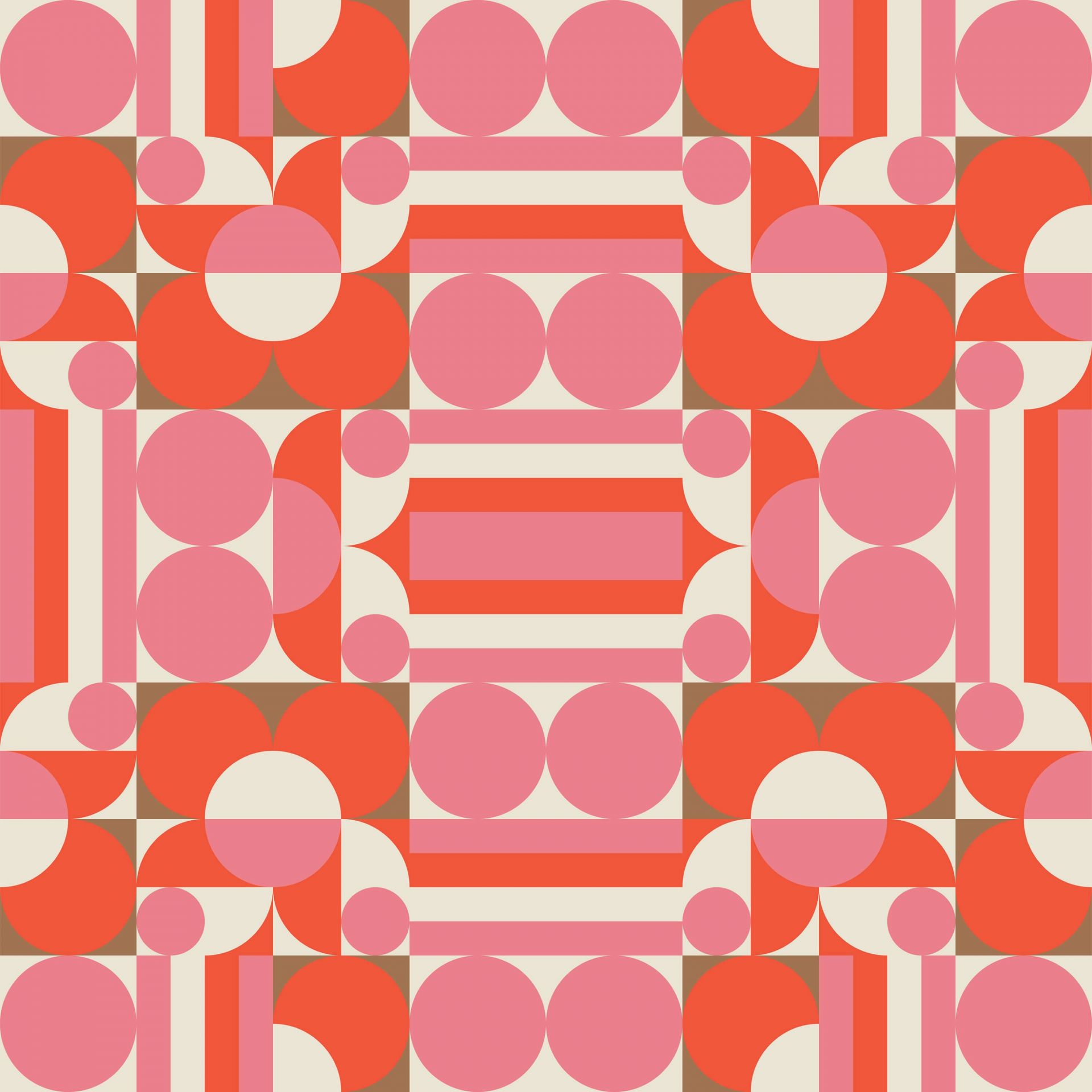 Pastellfärgade former