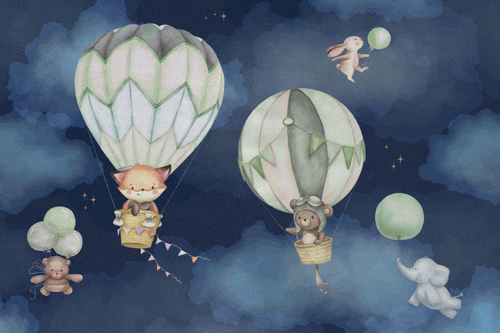 Flyvende dyr grønne