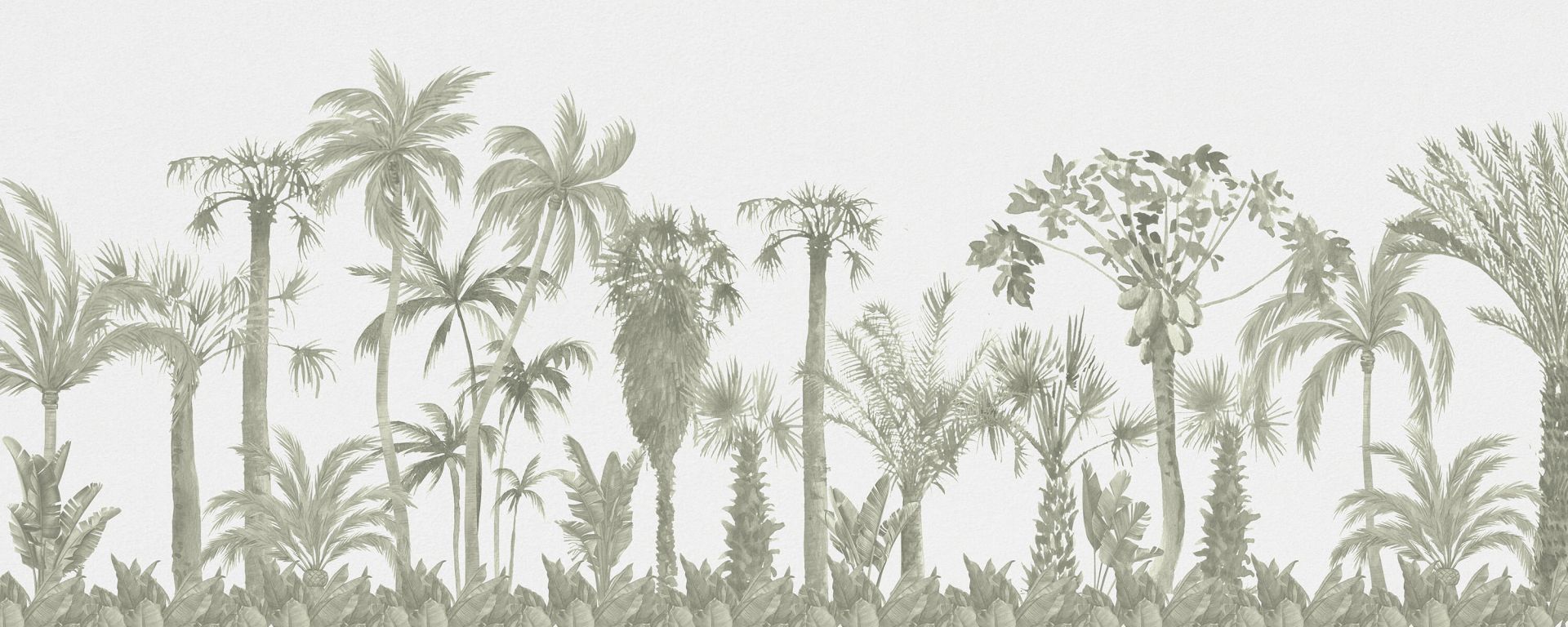 Jungle-tema i grønt