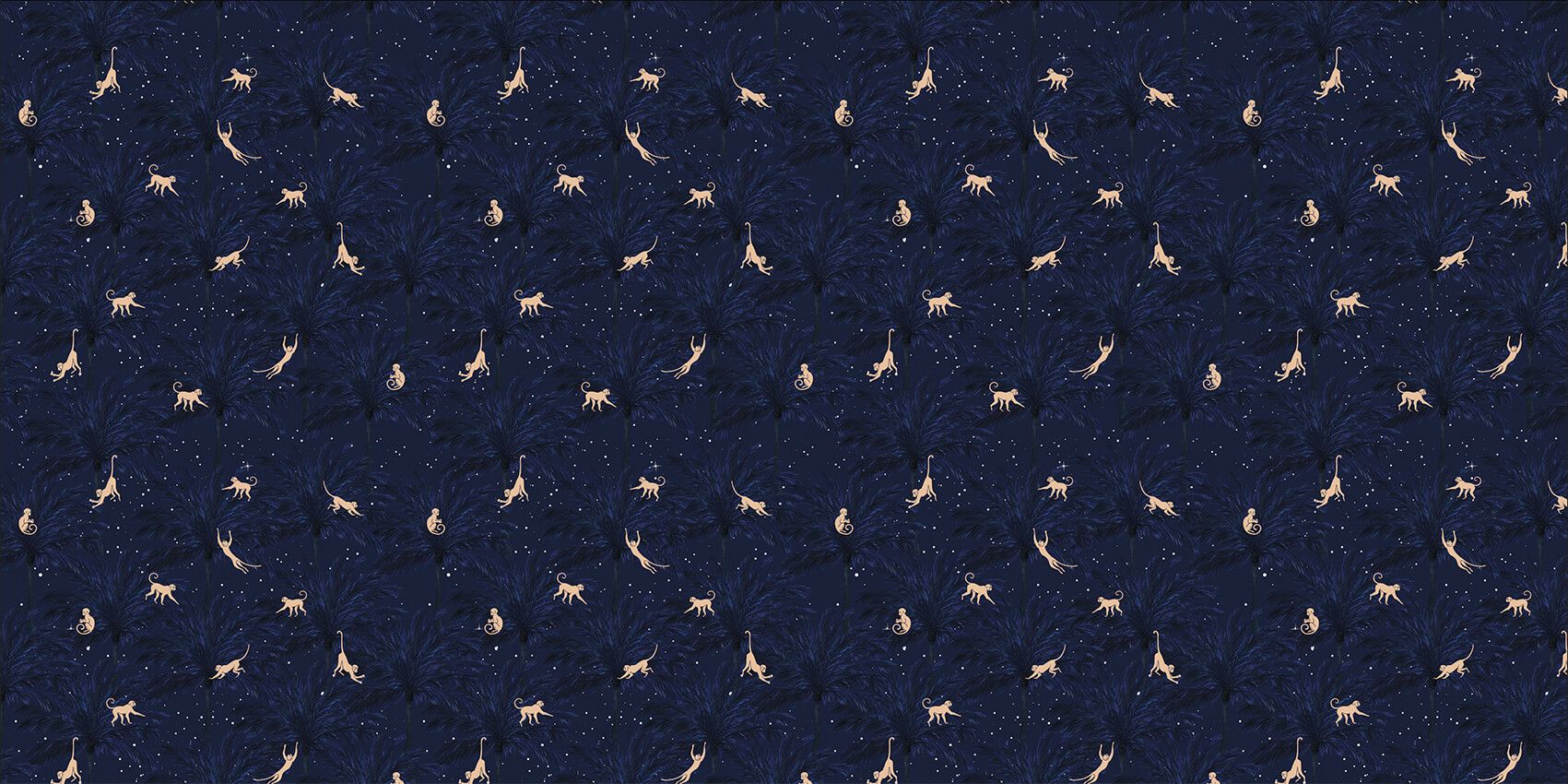 Tropiska apor - blå