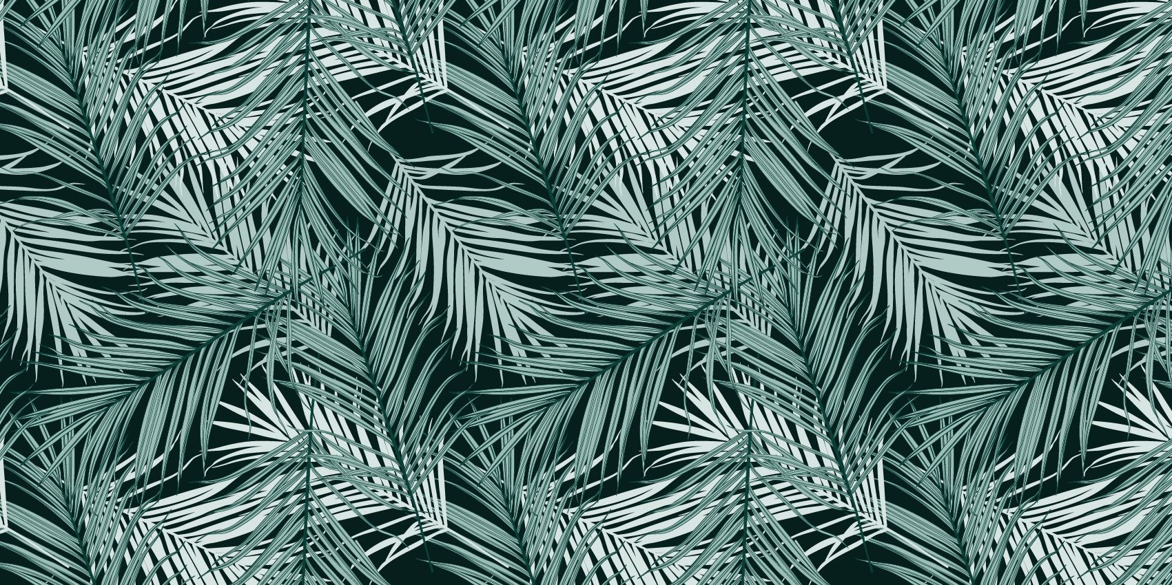 Tropiska blad på svart bakgrund