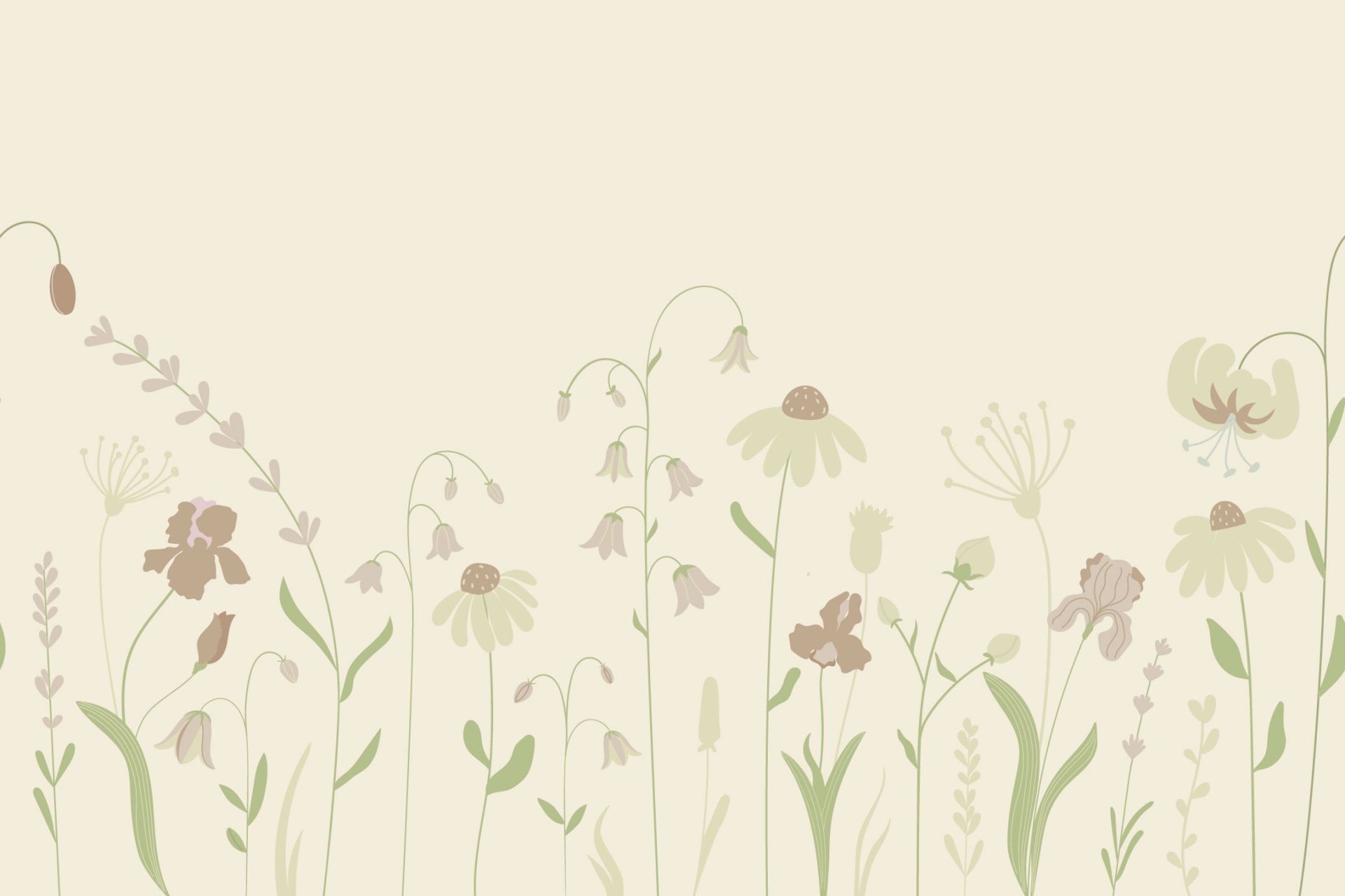 Blomsterfält hög sand med gammalrosa