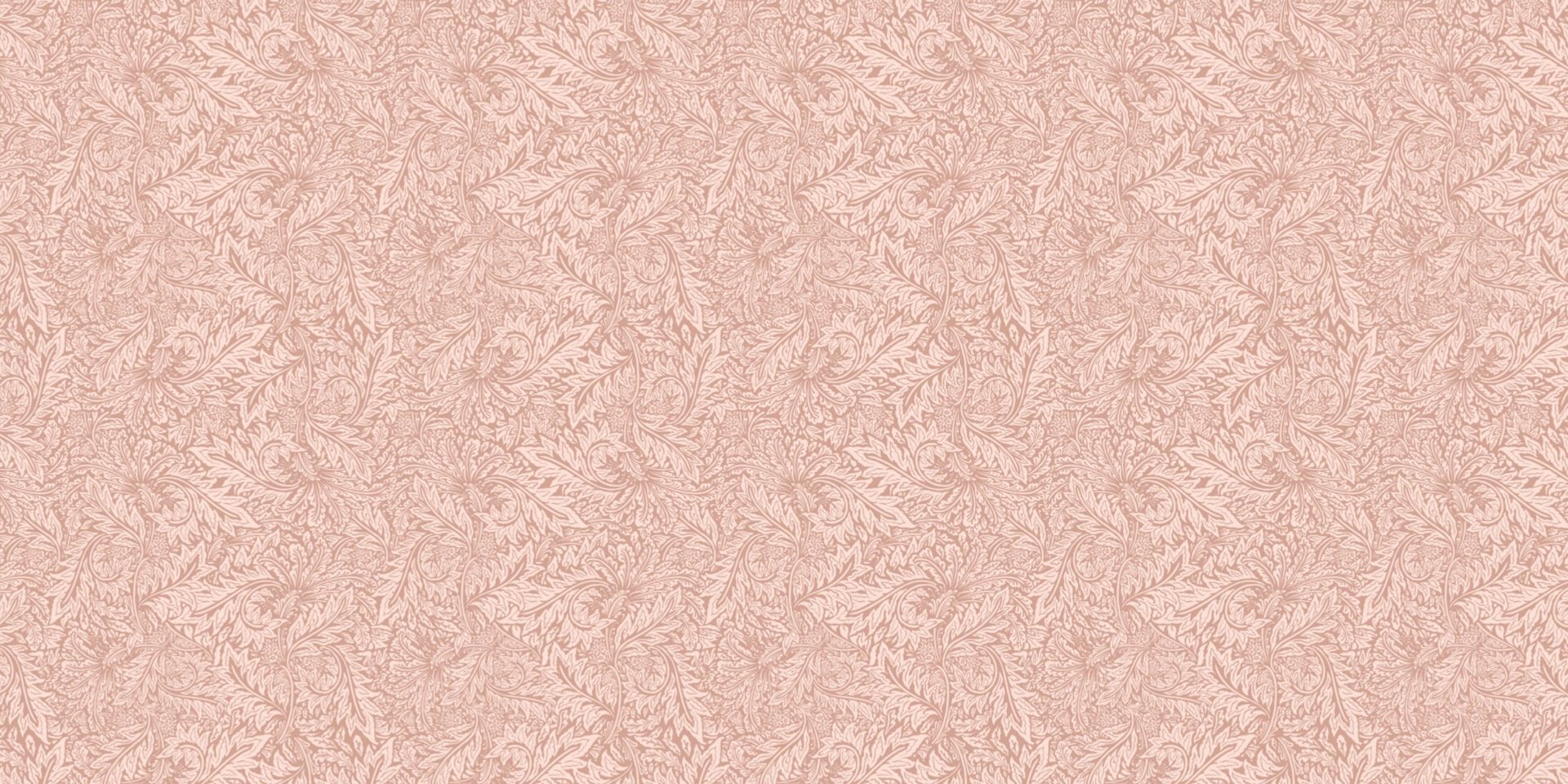 Morris blommor och blad - terrakotta