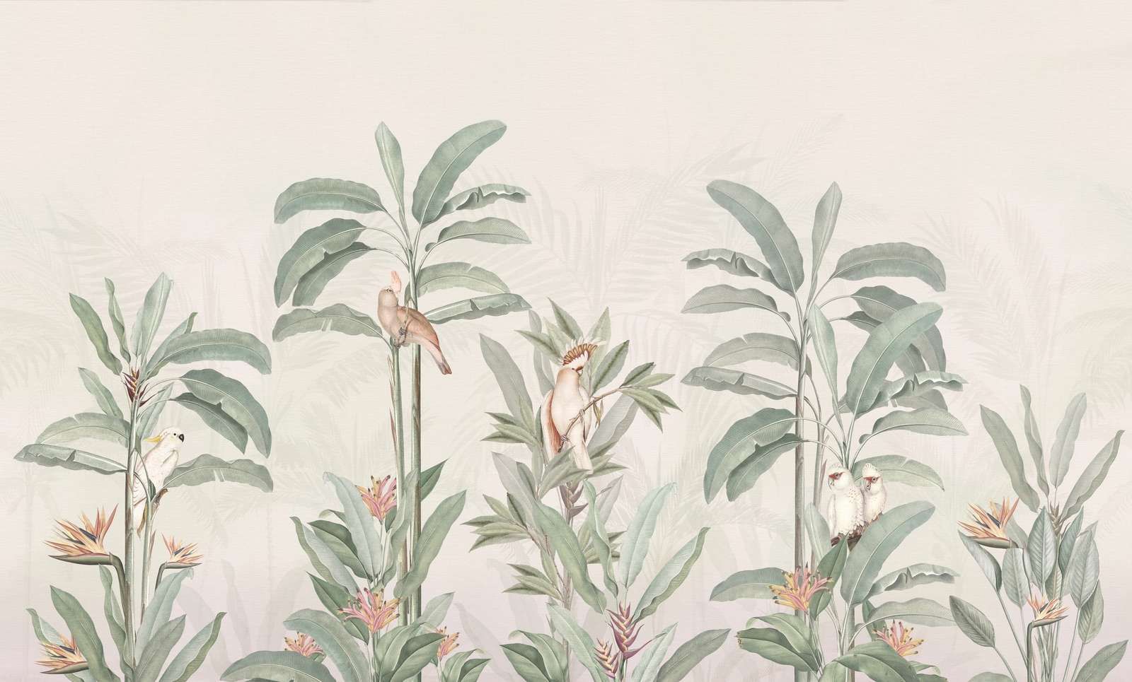 Vintage djungellandskap - pastell