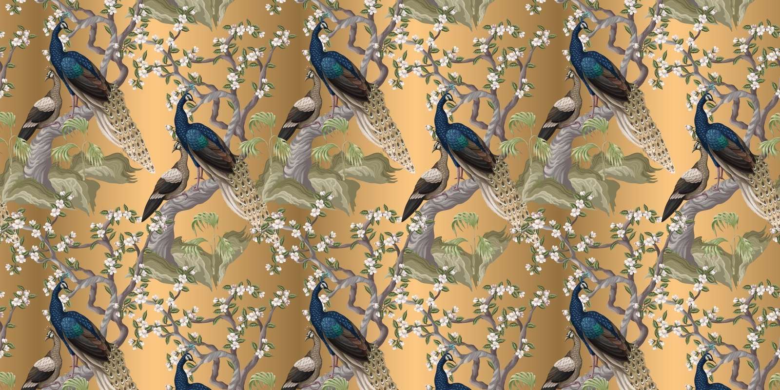 Påfuglhvisk i en Oase