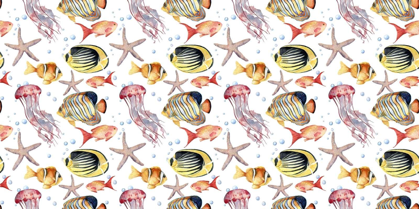 Under Vand Parade Akvarel