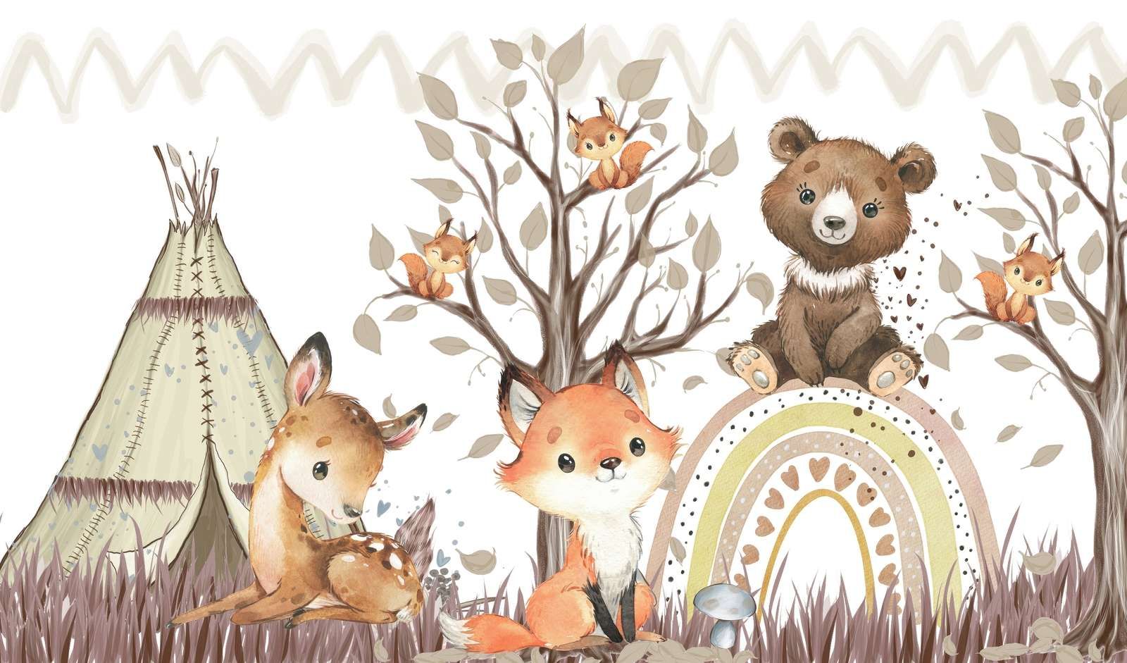 Fest i regnbueskogen