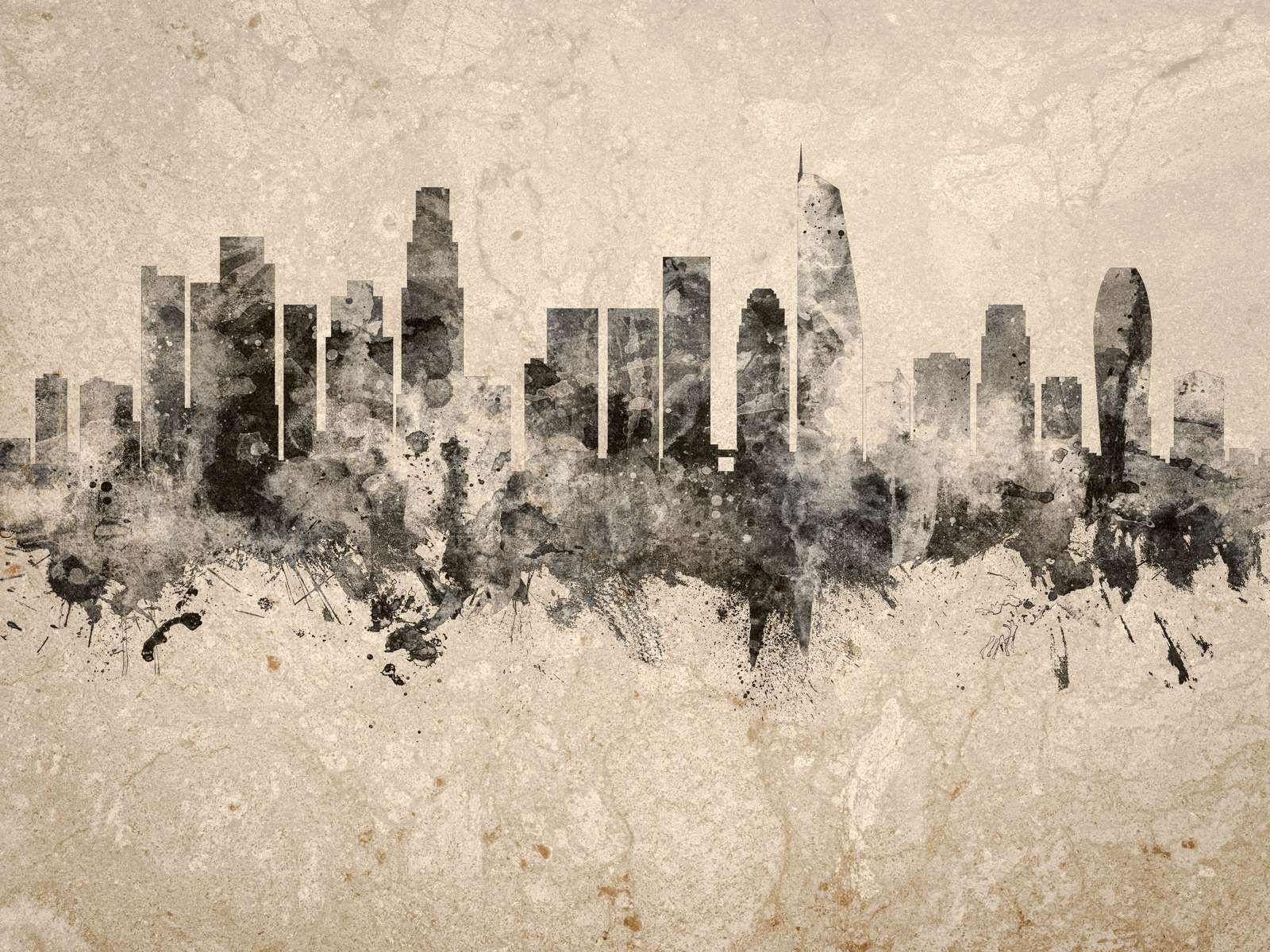 Akvarel skyline, Los Angeles