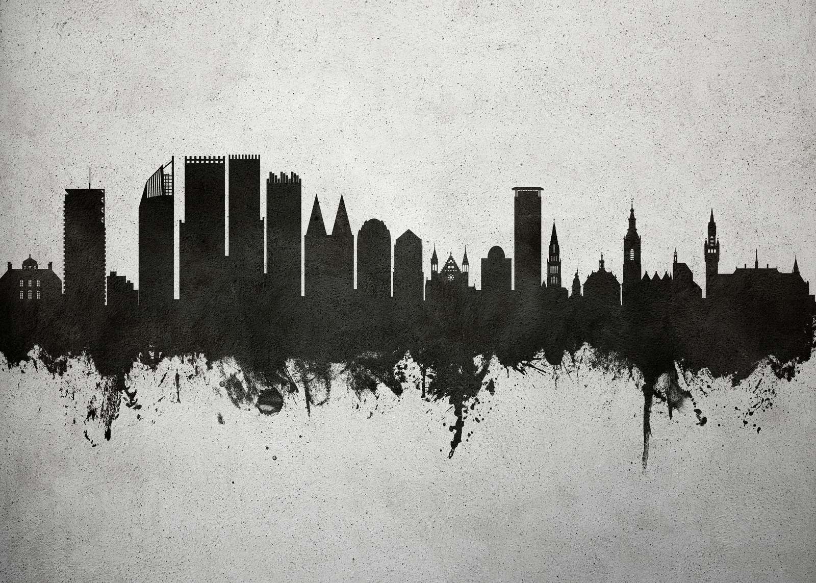 Akvarel skyline, Haag