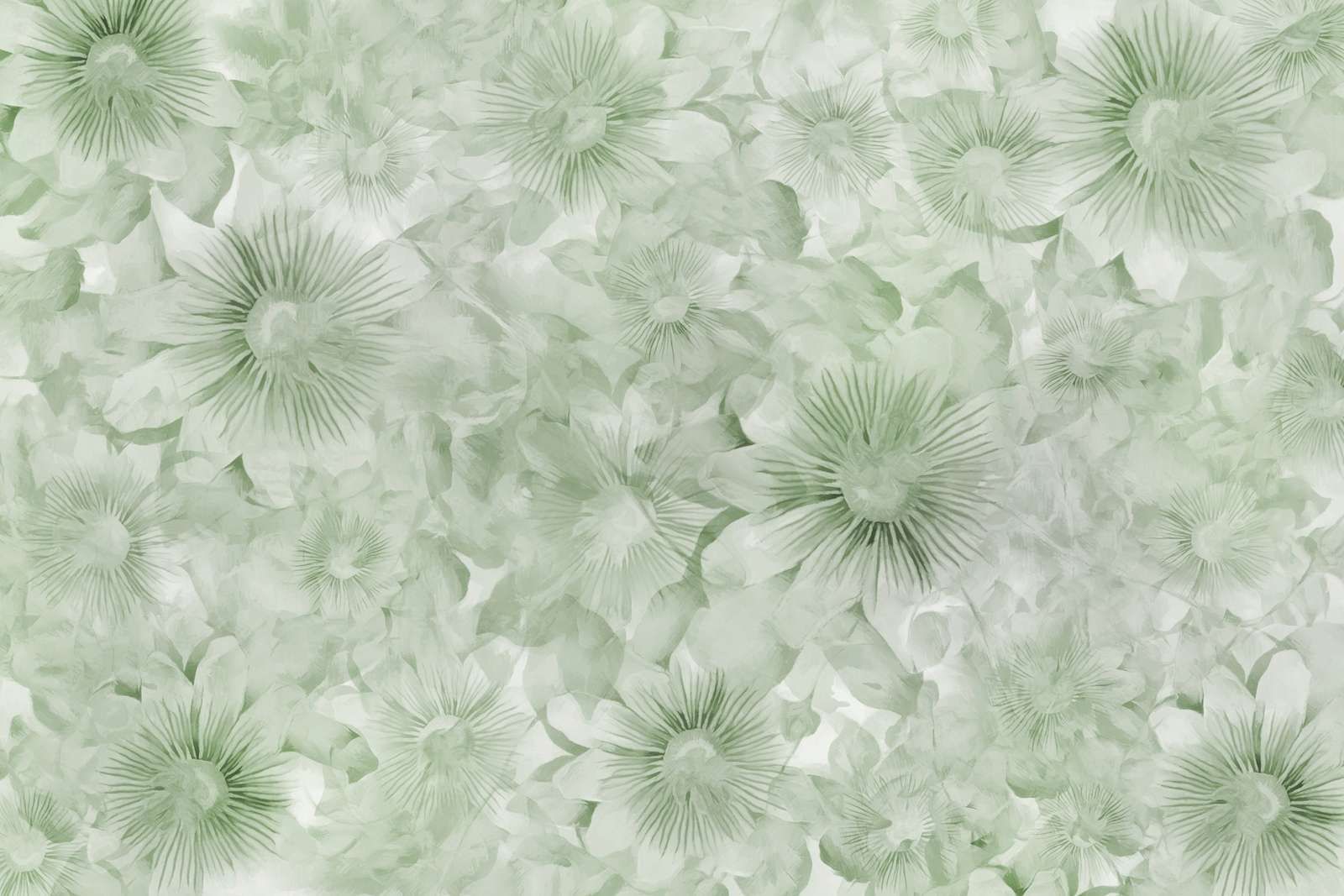 Botanisk akvarel elegance markgrøn