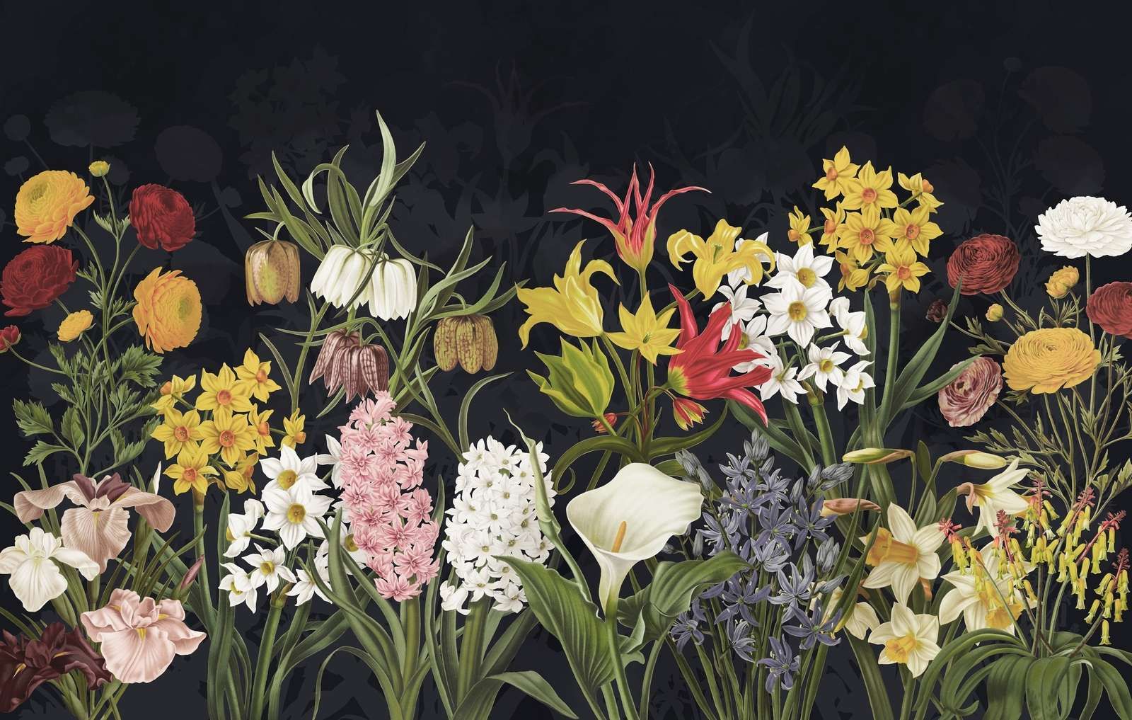 Forår Blomster - Sølv Frost Grå