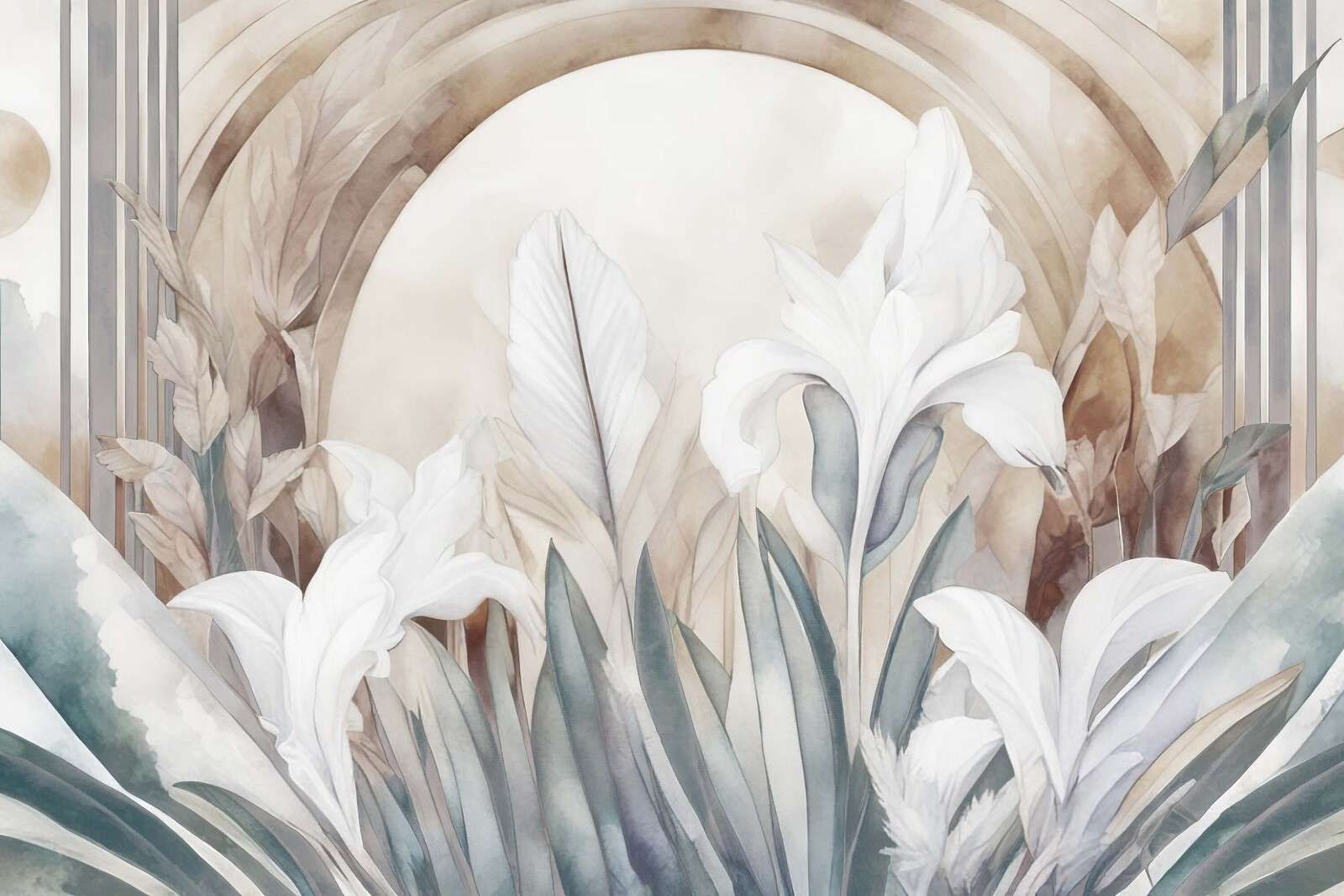 Iris ved soloppgang grå