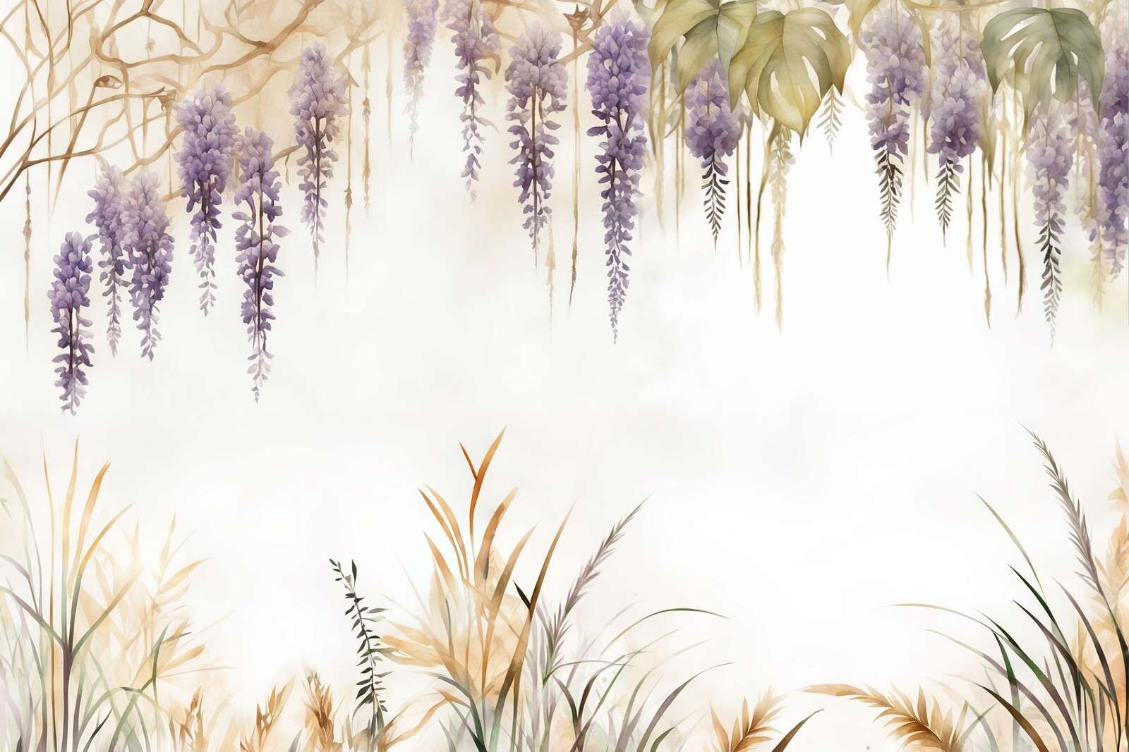 Wisteria og Markgræs Blå