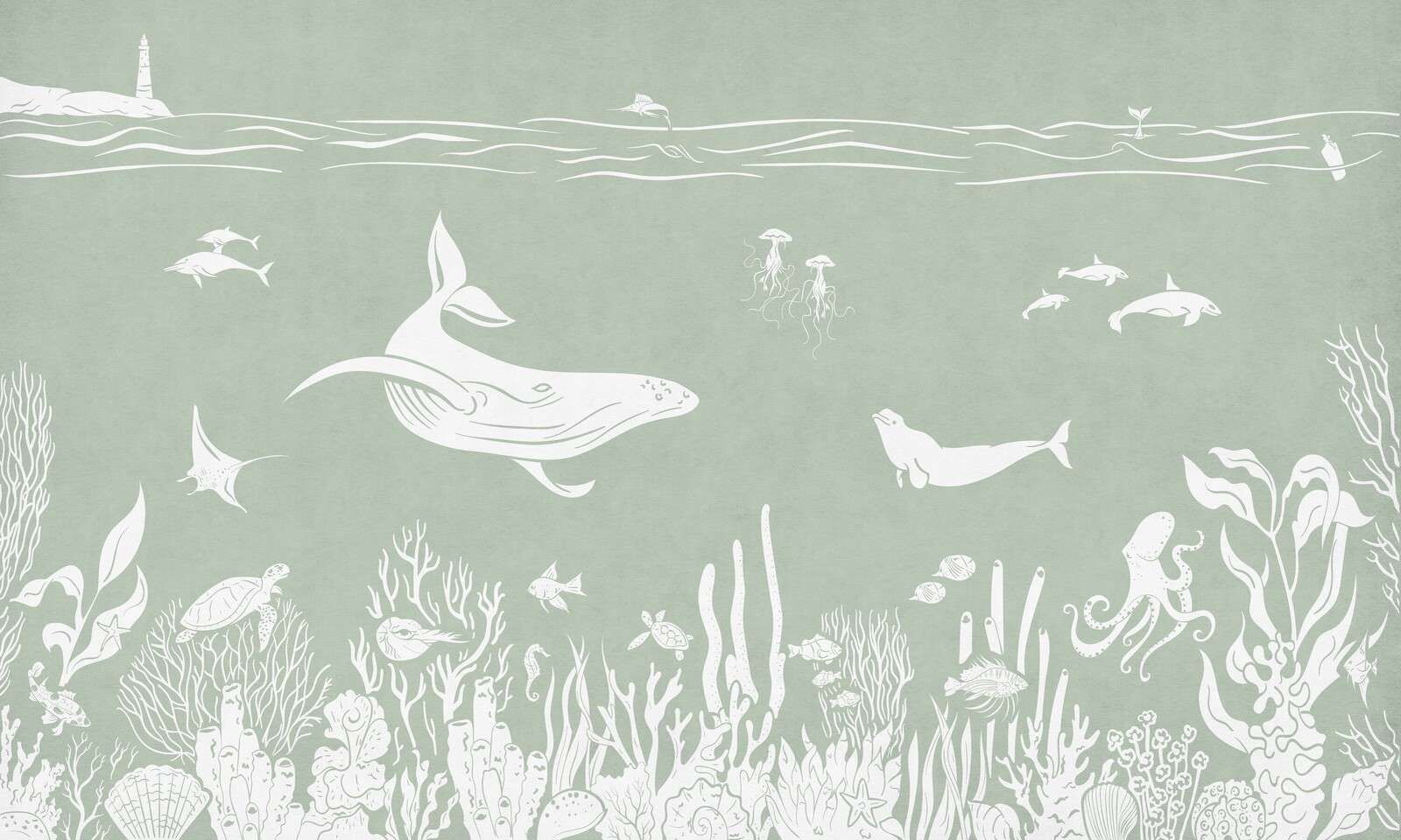 Monokromt Hav - Grønn