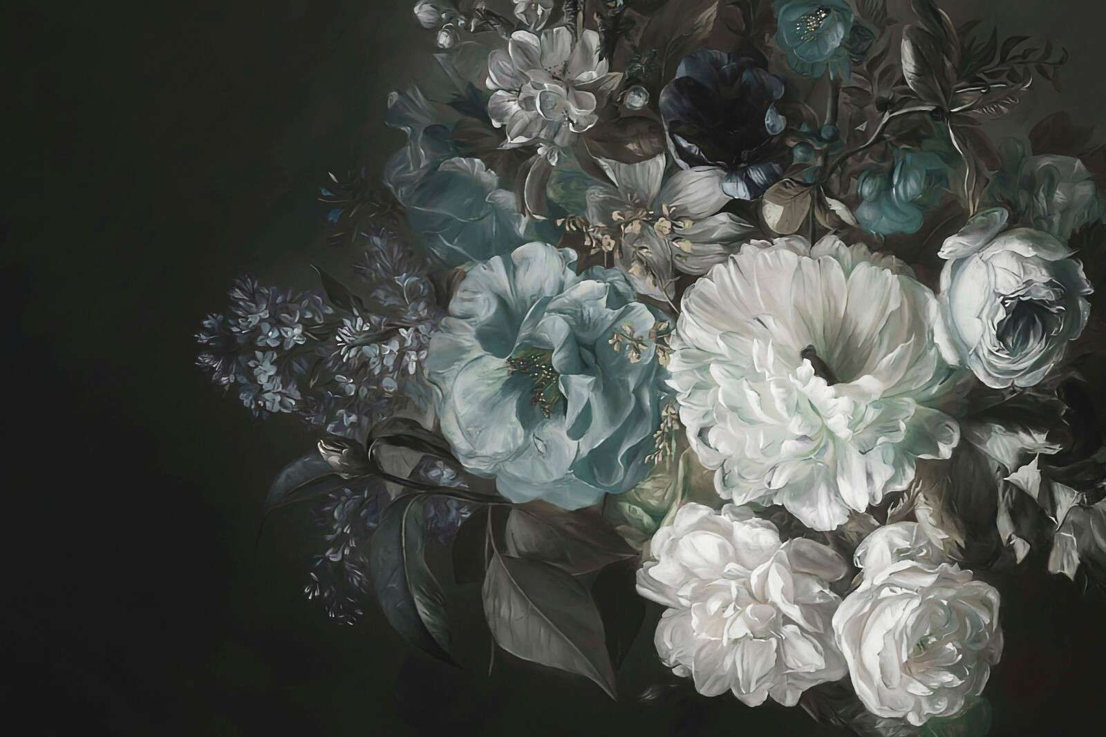 Bukett med lilla blå