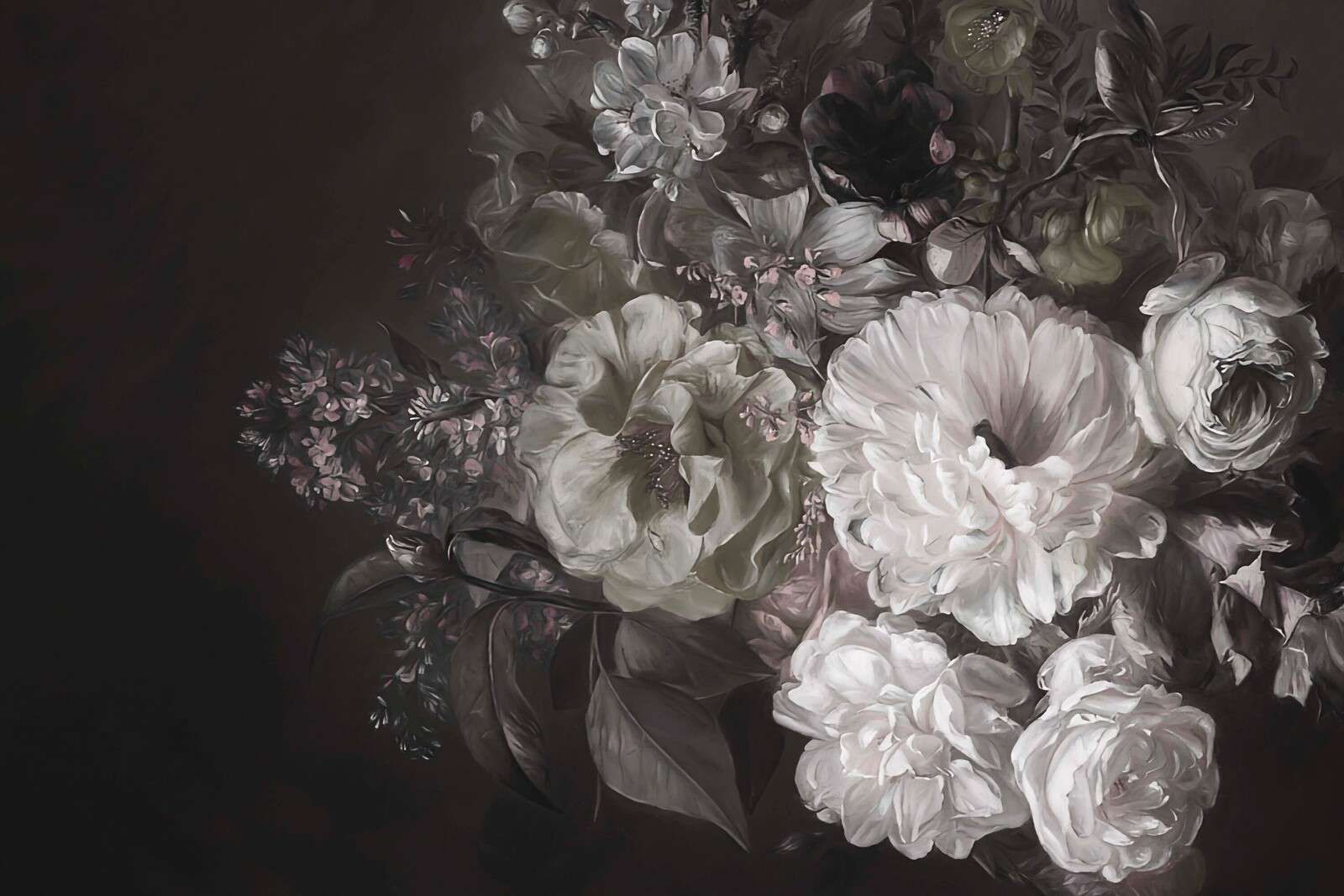 Bukett med lila grönt