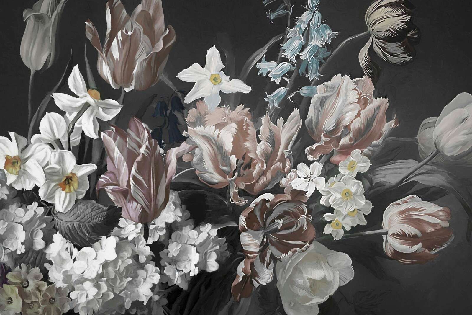 Bouquet med pioner Orange