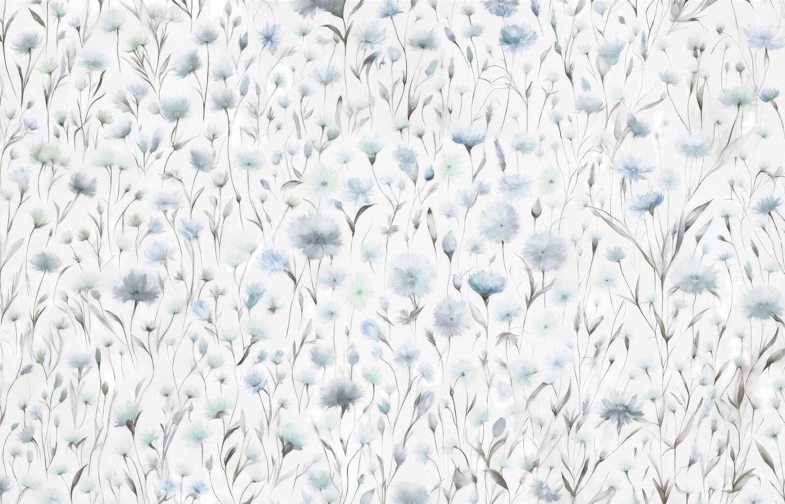 Kornblomster og markgress Blå