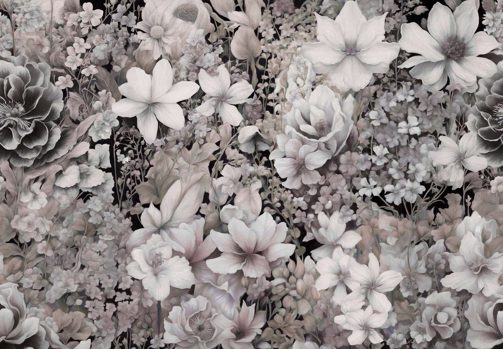 Blomsterfestival sømløs - brun