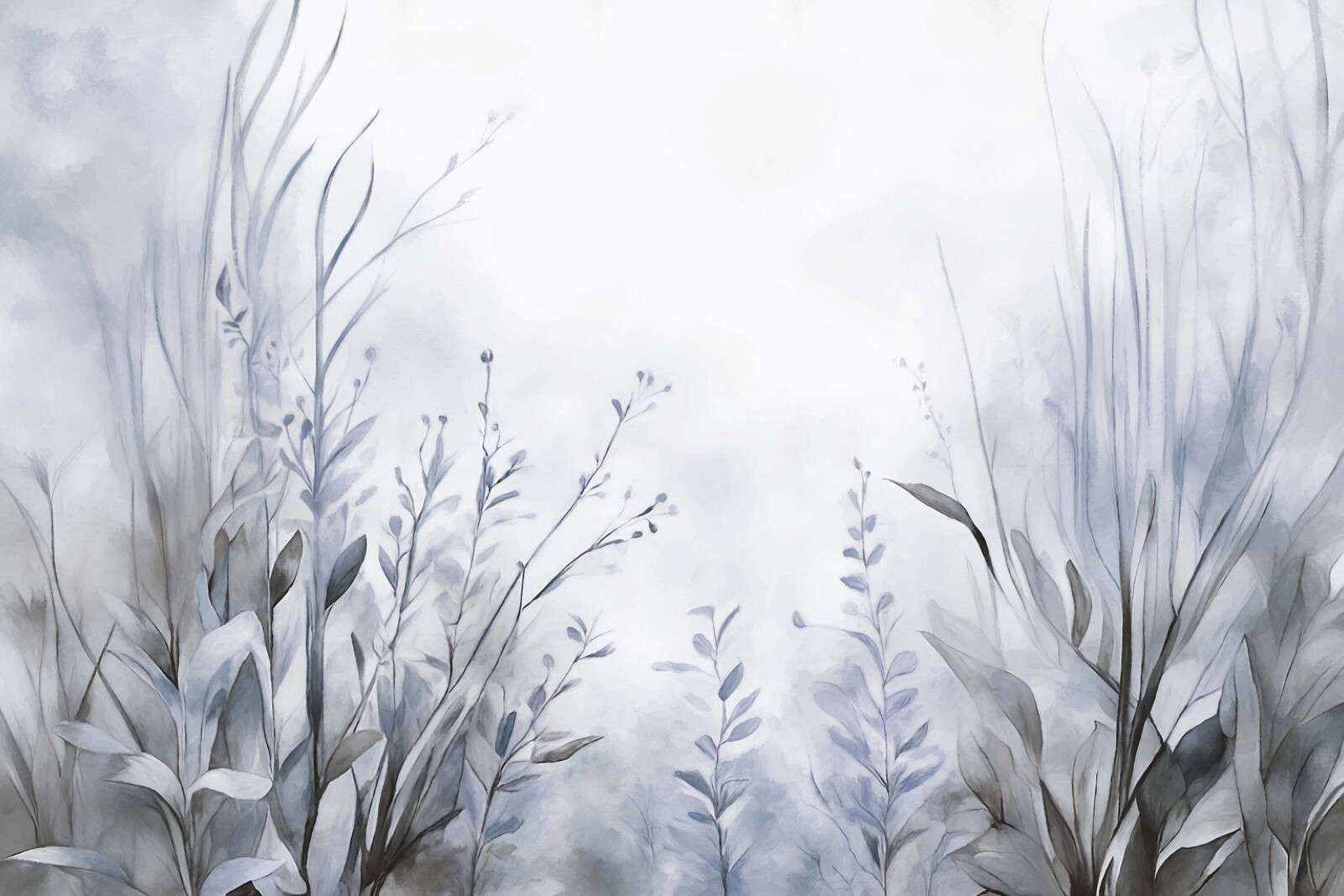 Trädgård av fred - sval blå