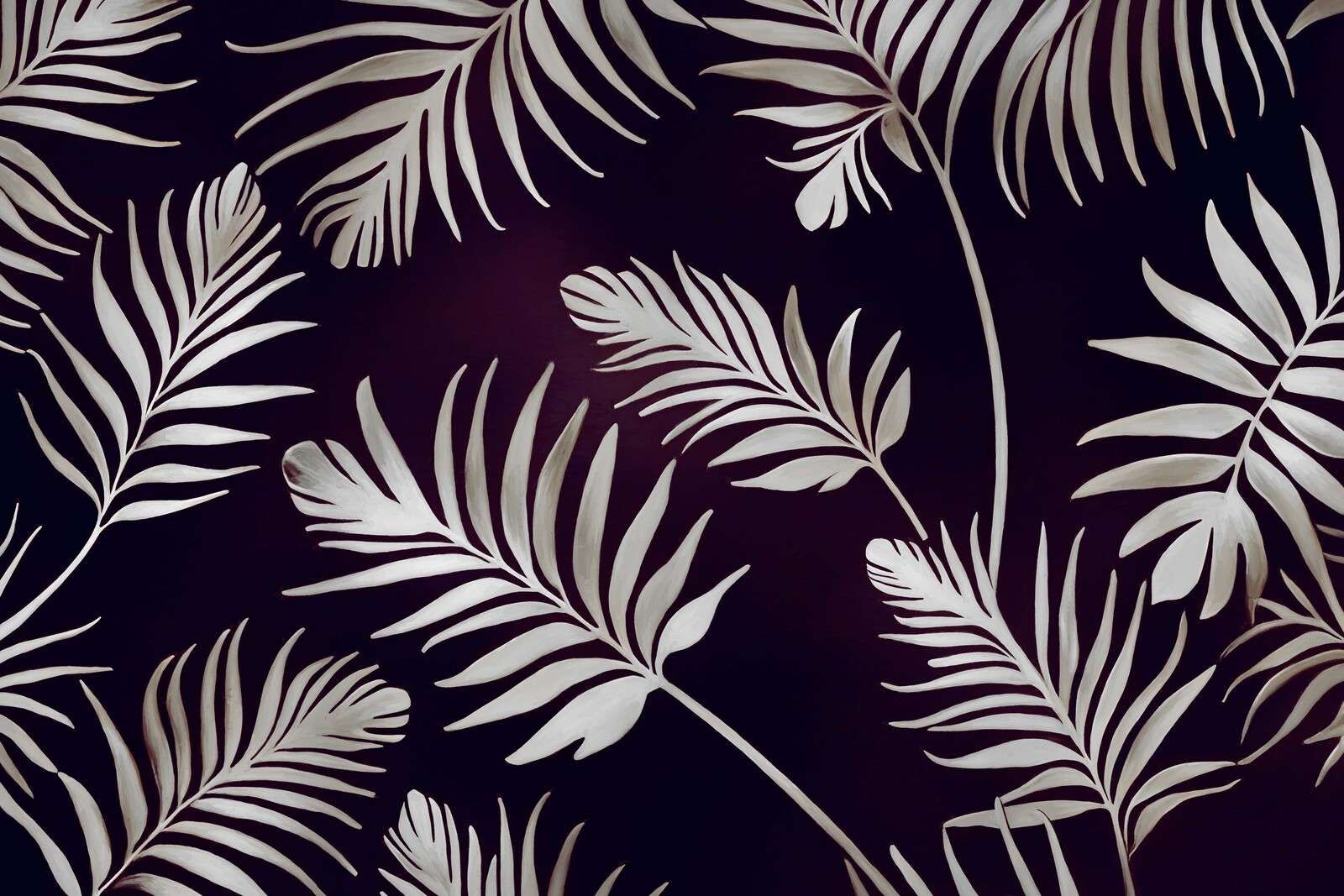 Gyldne blade på mørk stålblå