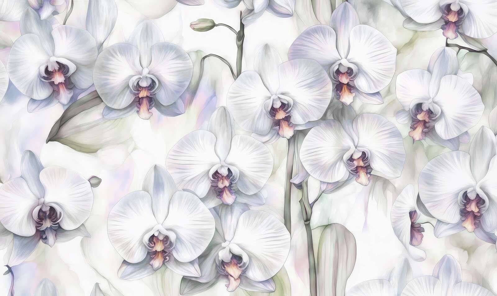 Orkideer Paradis Blå