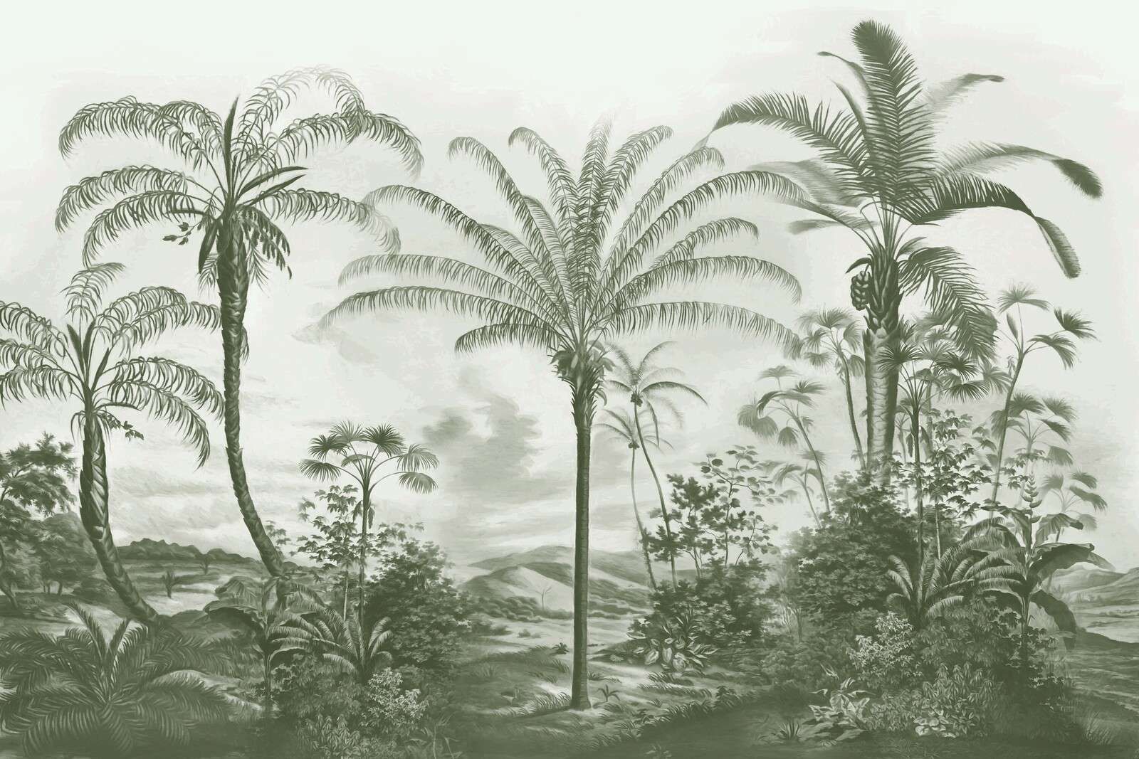 Romantiska tropiker gröna